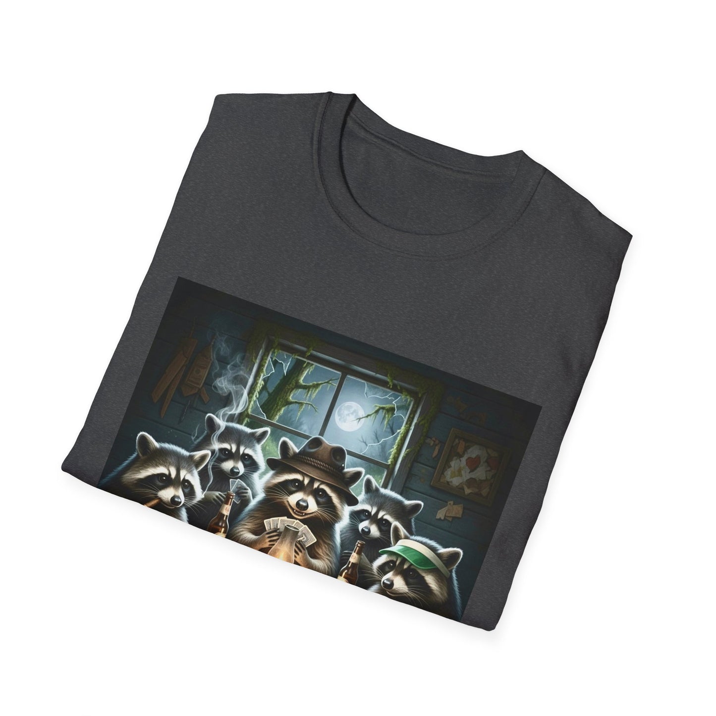 Raccoon Poker Unisex T-Shirt