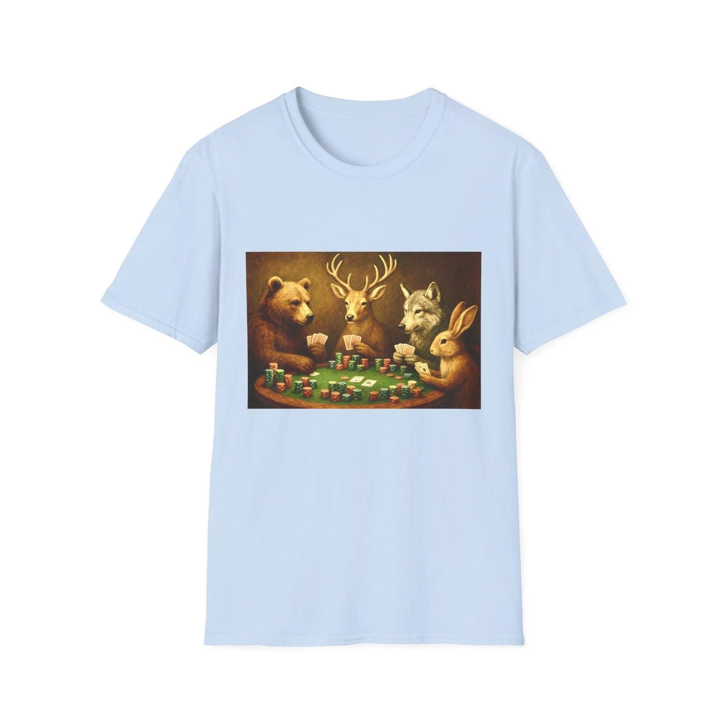 Forest Animals Poker Unisex T-Shirt