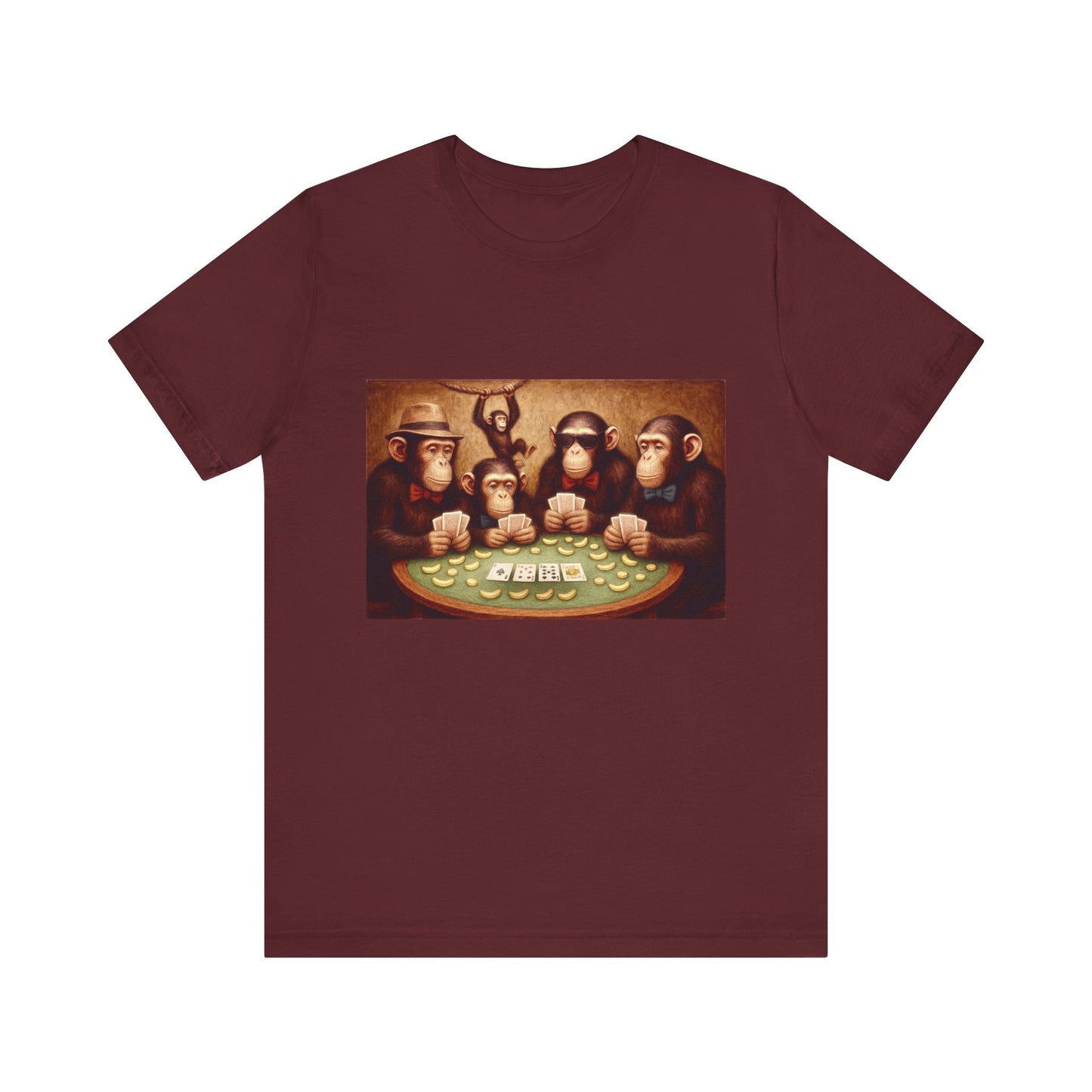 Chimpanzees Poker Tee