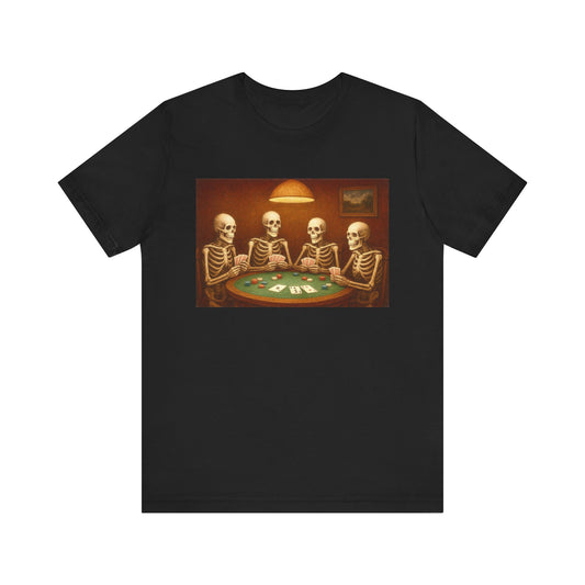 Skeletons Playing Poker Tee