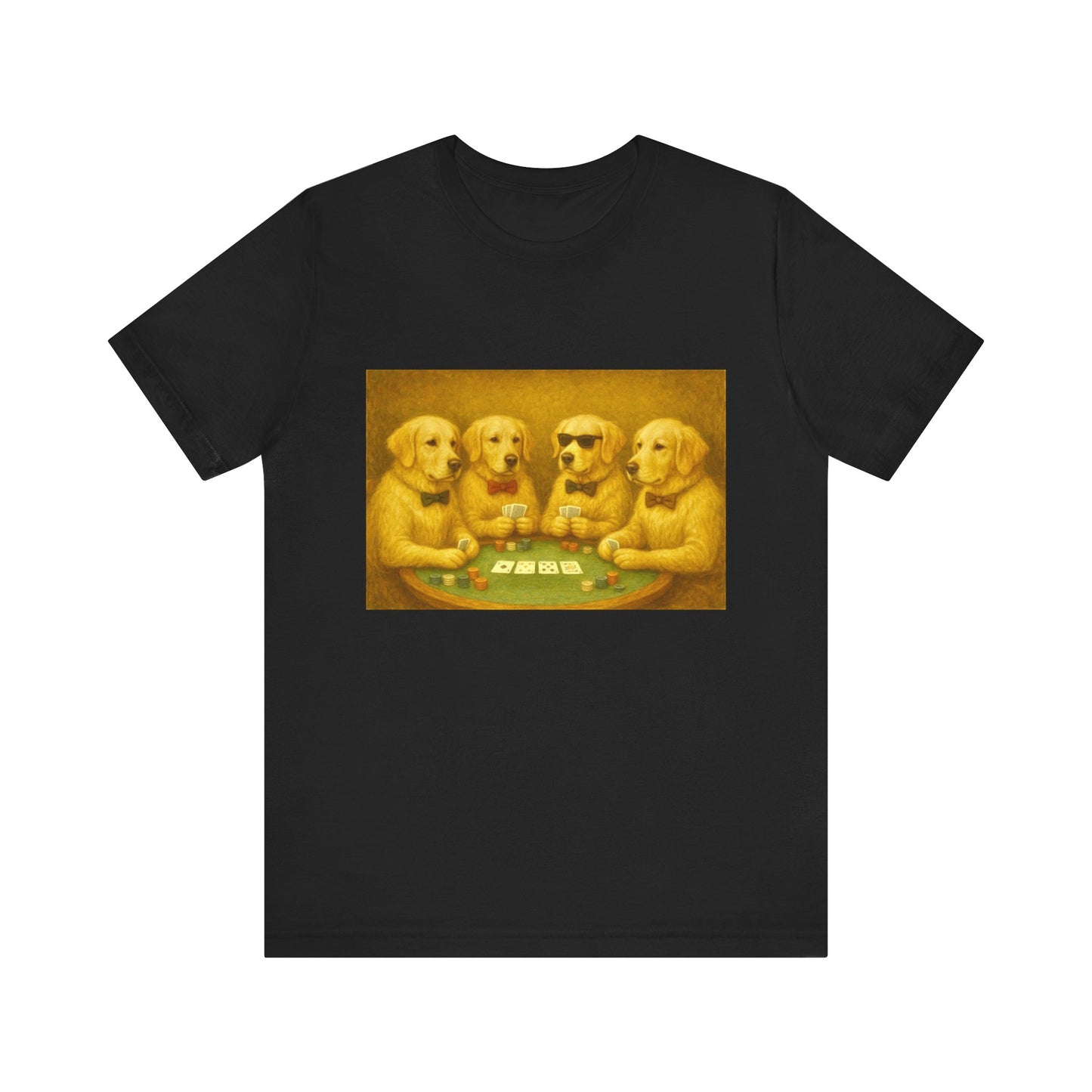 Golden Retrievers Playing Poker Tee