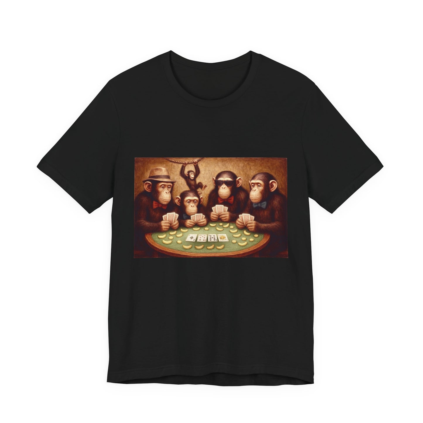 Chimpanzees Poker Tee