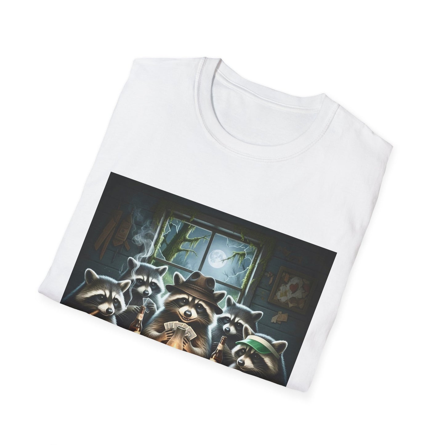 Raccoon Poker Unisex T-Shirt