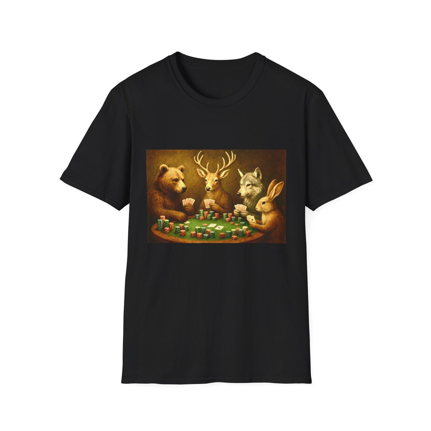 Forest Animals Poker Unisex T-Shirt