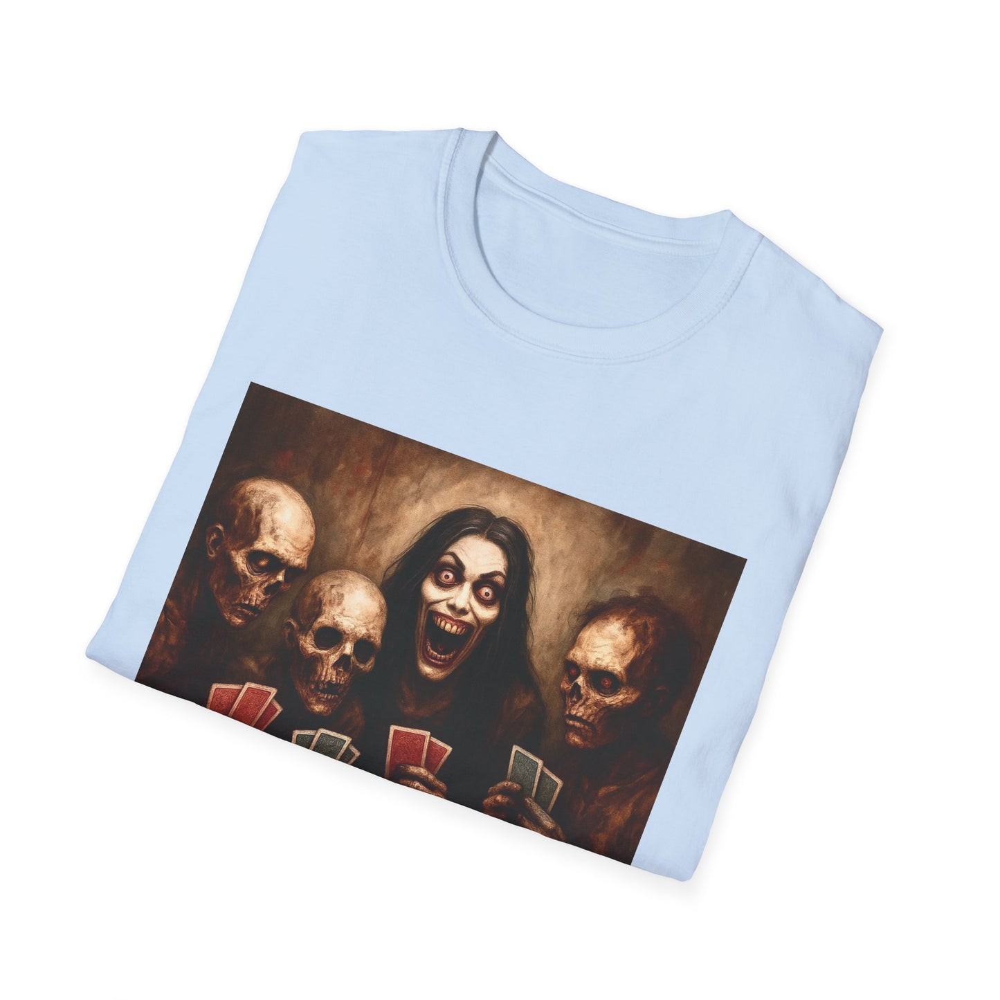 Zombie T-Shirt - Graveyard Zombies Playing Poker