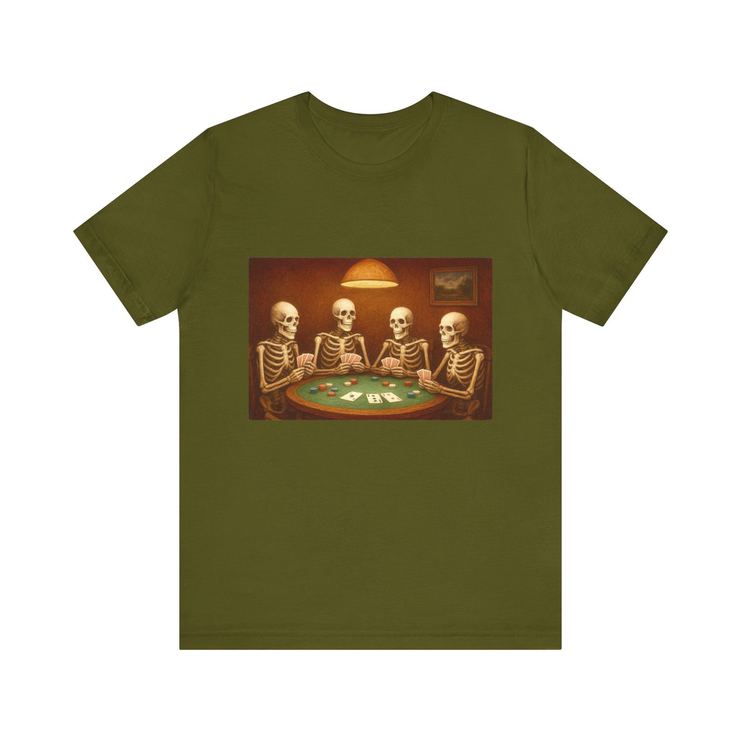 Skeletons Playing Poker Tee