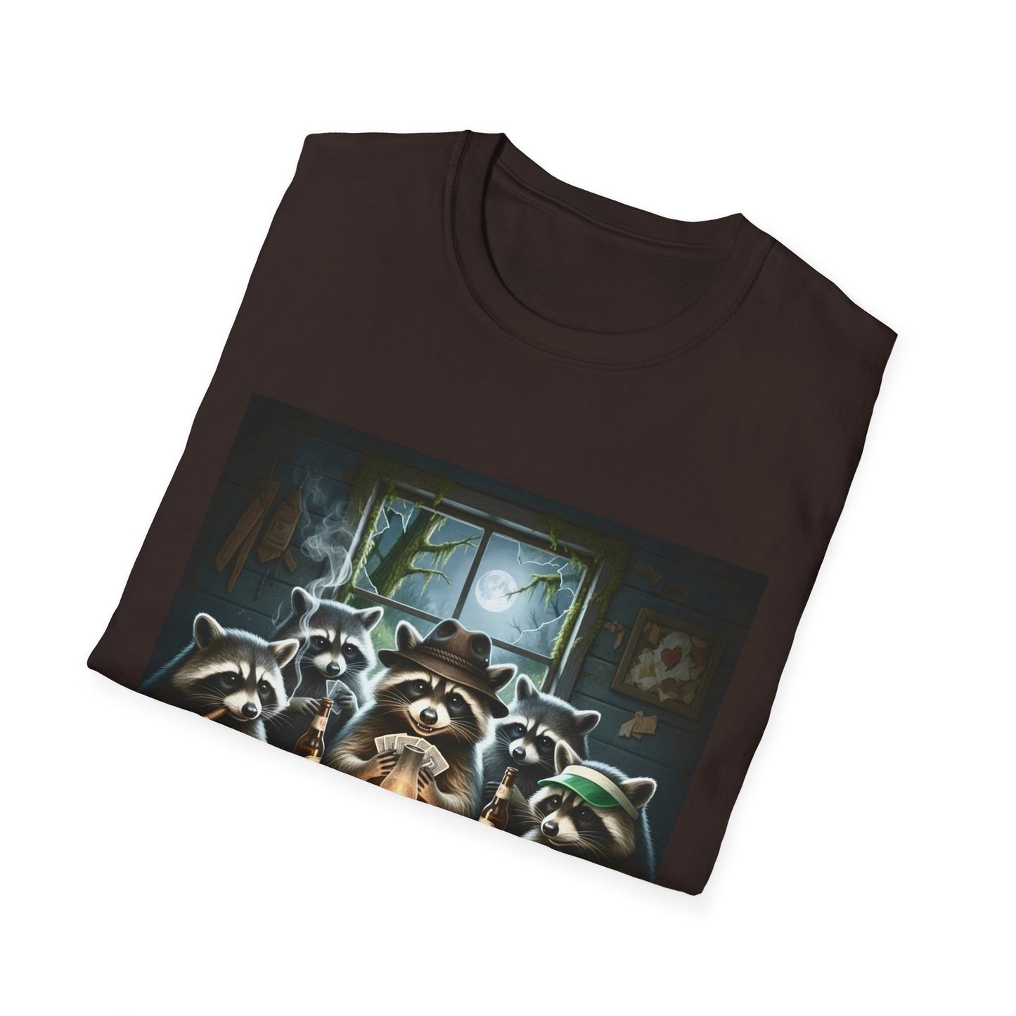 Raccoon Poker Unisex T-Shirt