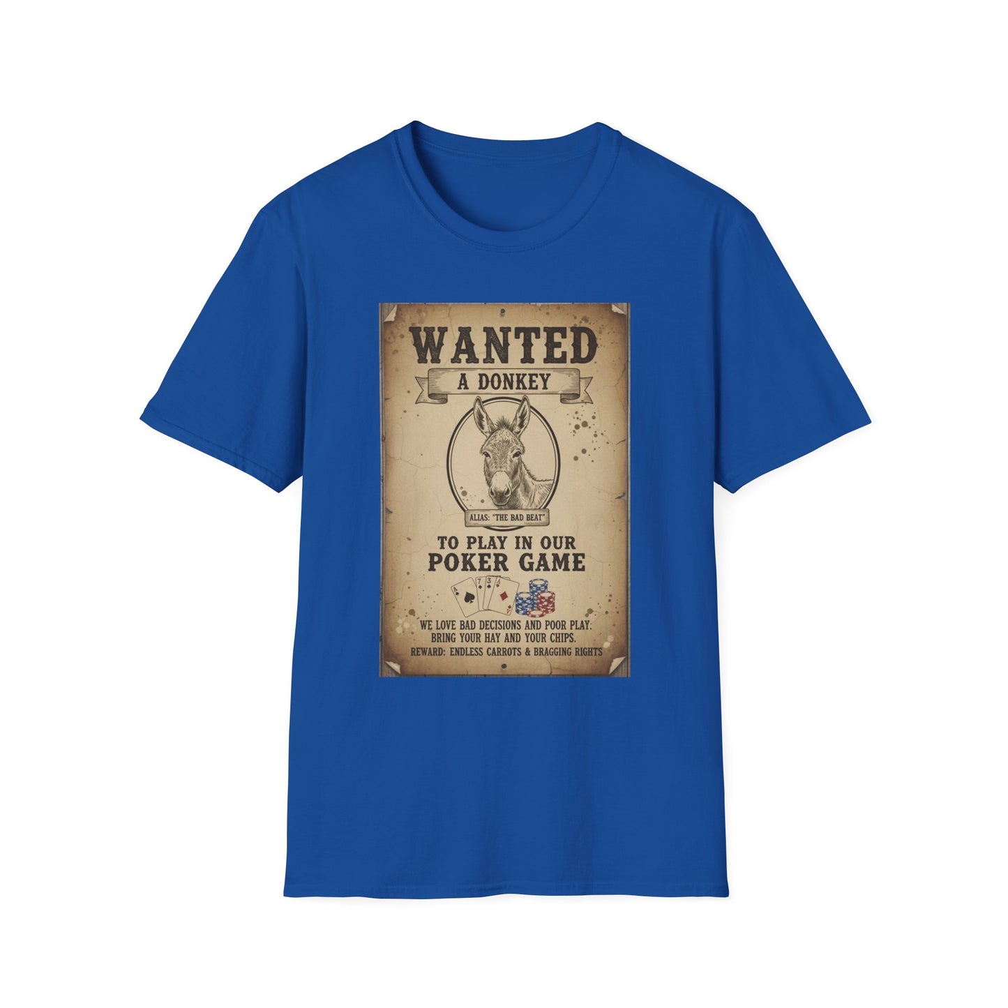 Funny Poker Donkey Unisex T-Shirt