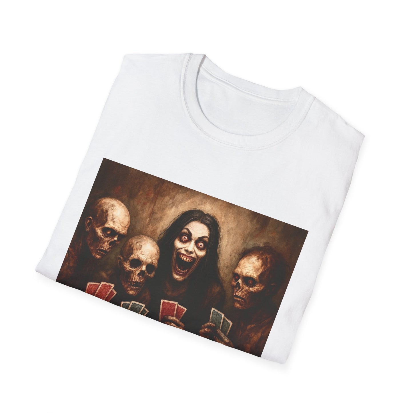 Zombie T-Shirt - Graveyard Zombies Playing Poker
