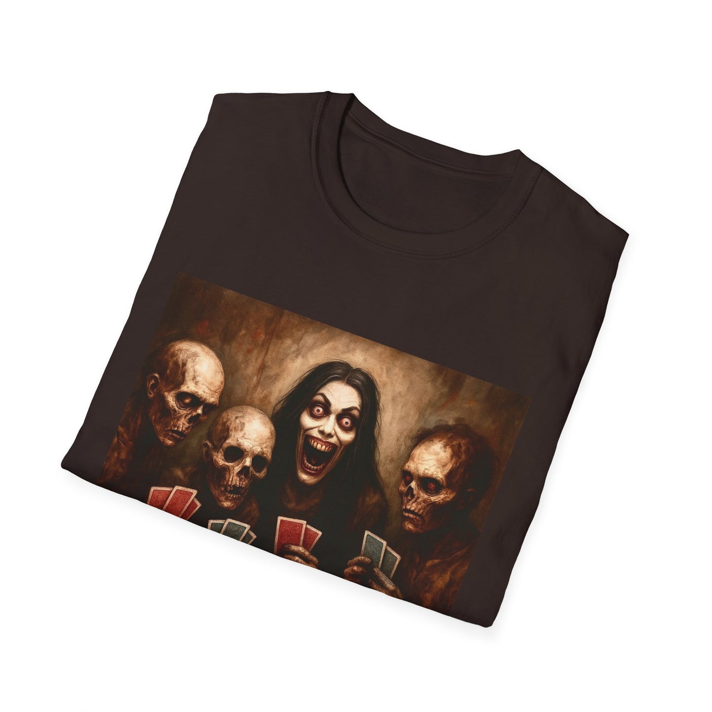 Zombie T-Shirt - Graveyard Zombies Playing Poker