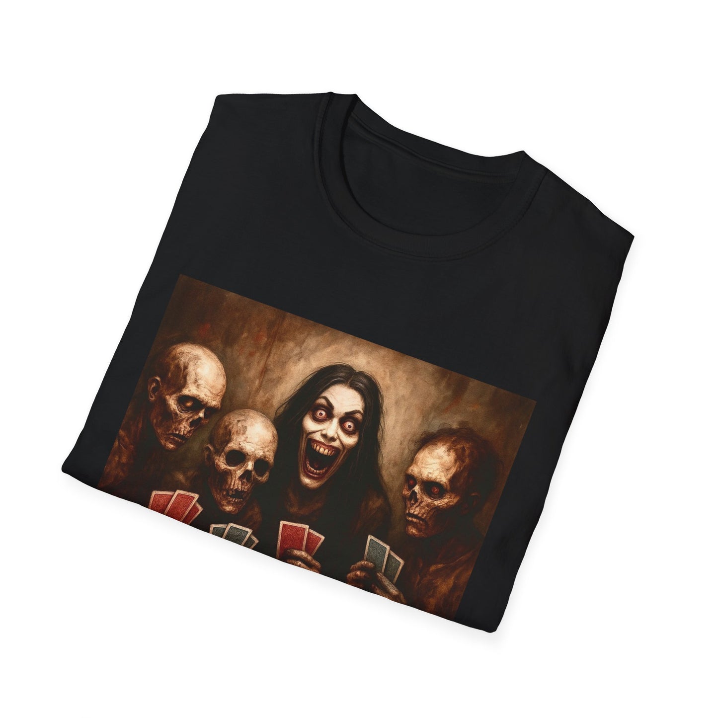 Zombie T-Shirt - Graveyard Zombies Playing Poker