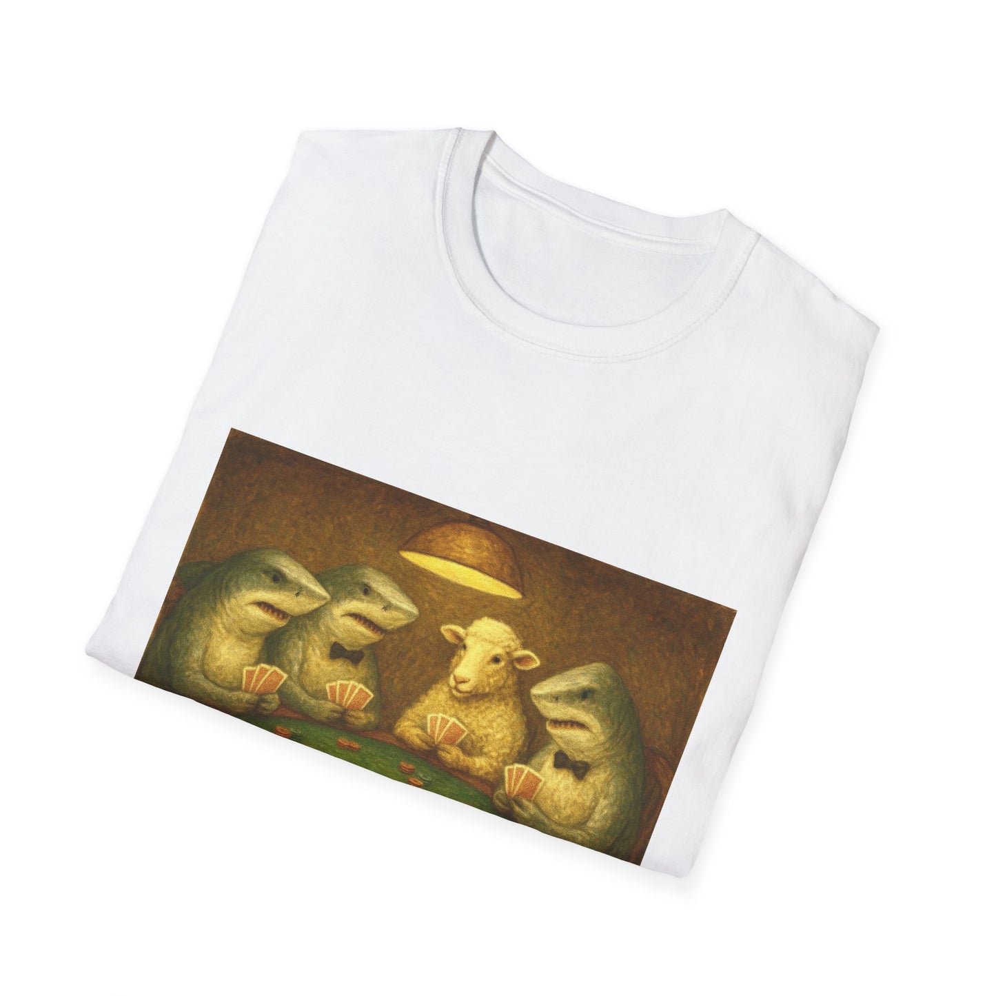 Shark Poker Unisex T-Shirt