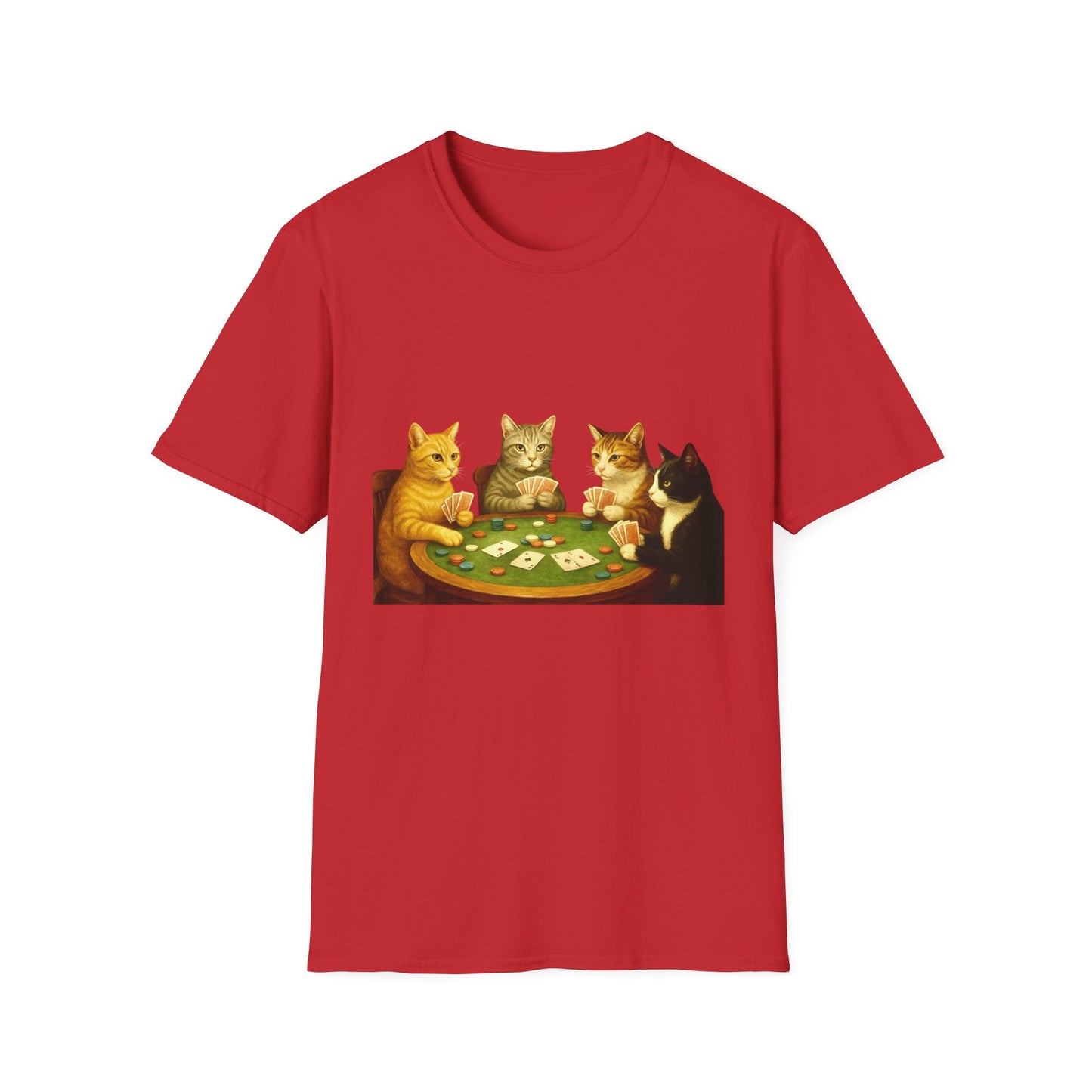 Cats Playing Poker Tee