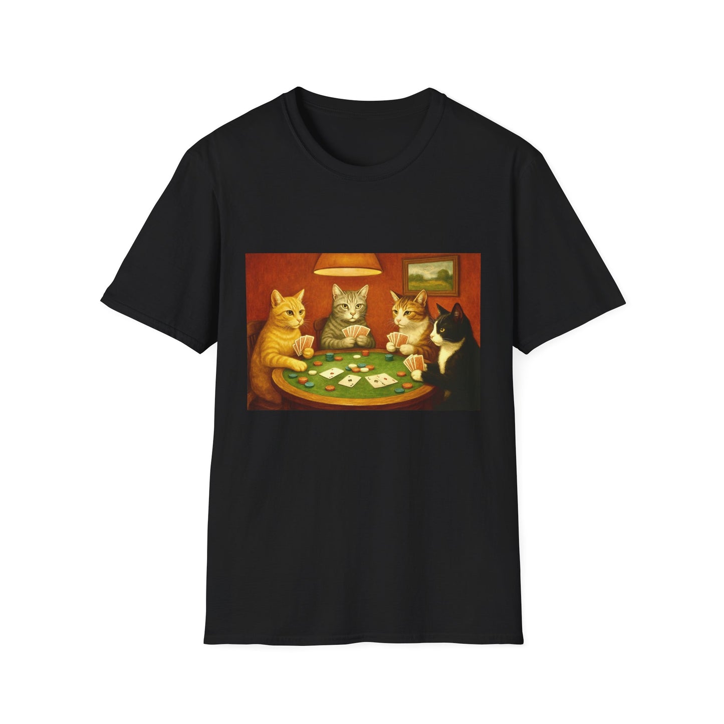 Cats Playing Poker T-Shirt