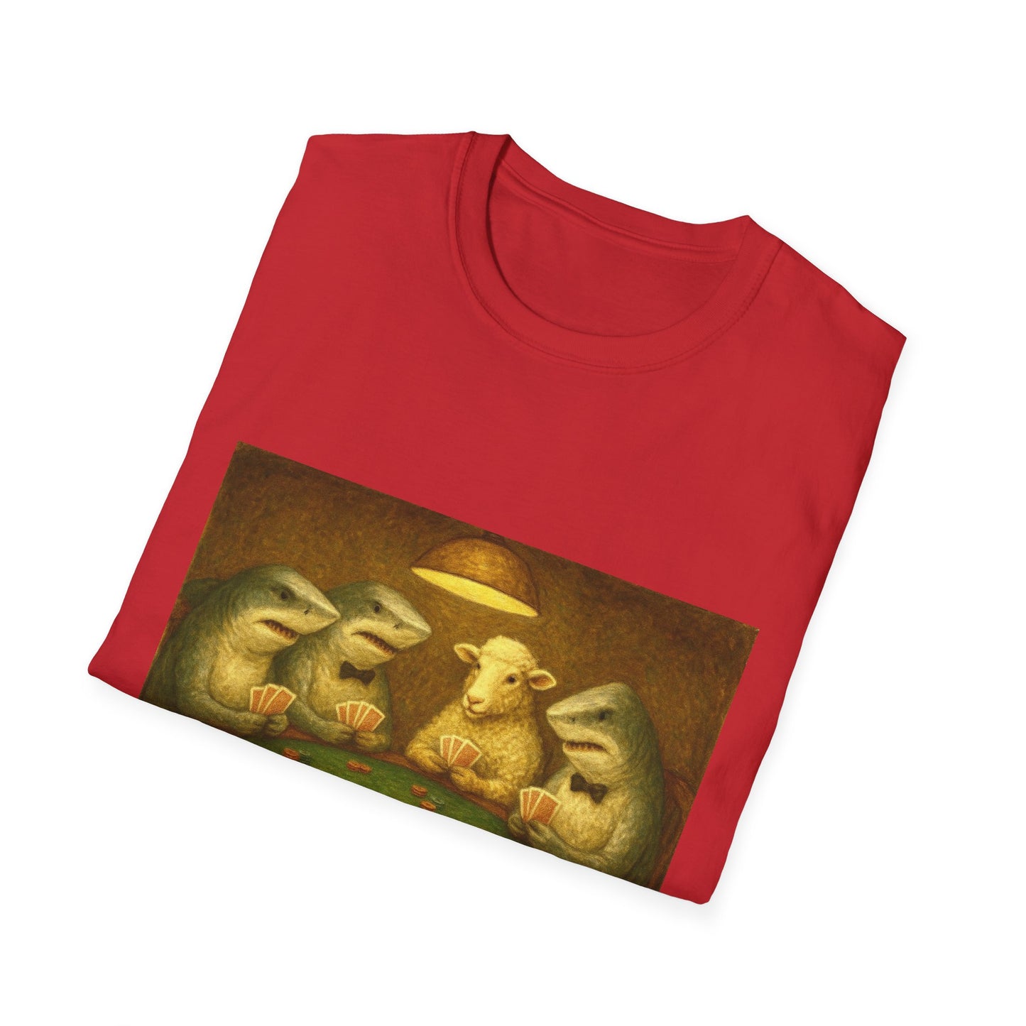 Shark Poker Unisex T-Shirt