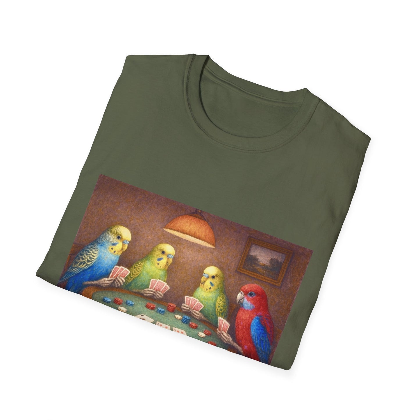 Parakeets Playing Poker T-Shirt