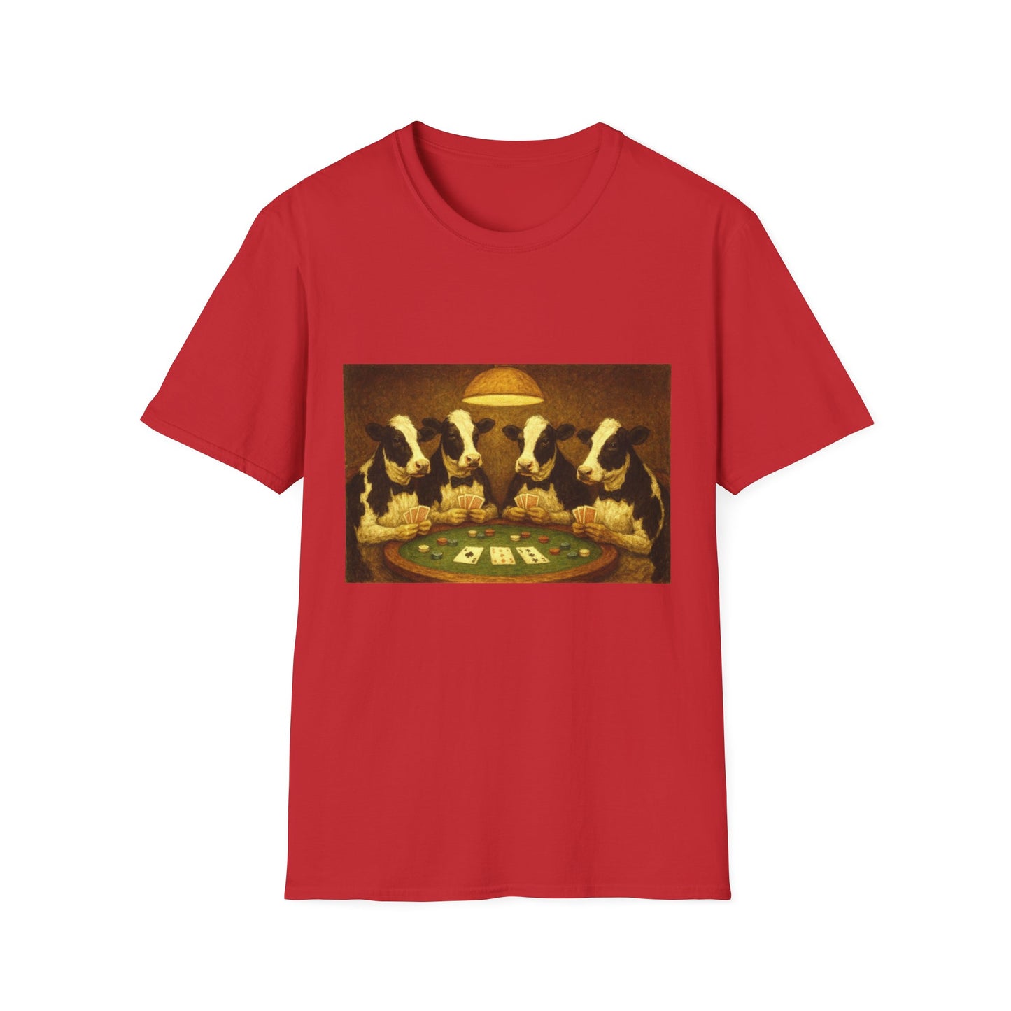 Funny Cows Playing Poker T-Shirt