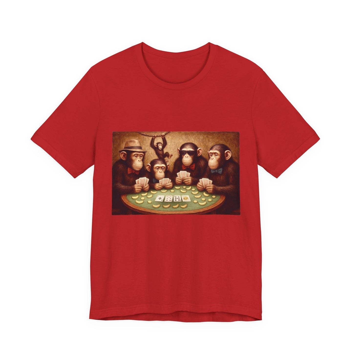 Chimpanzees Poker Tee