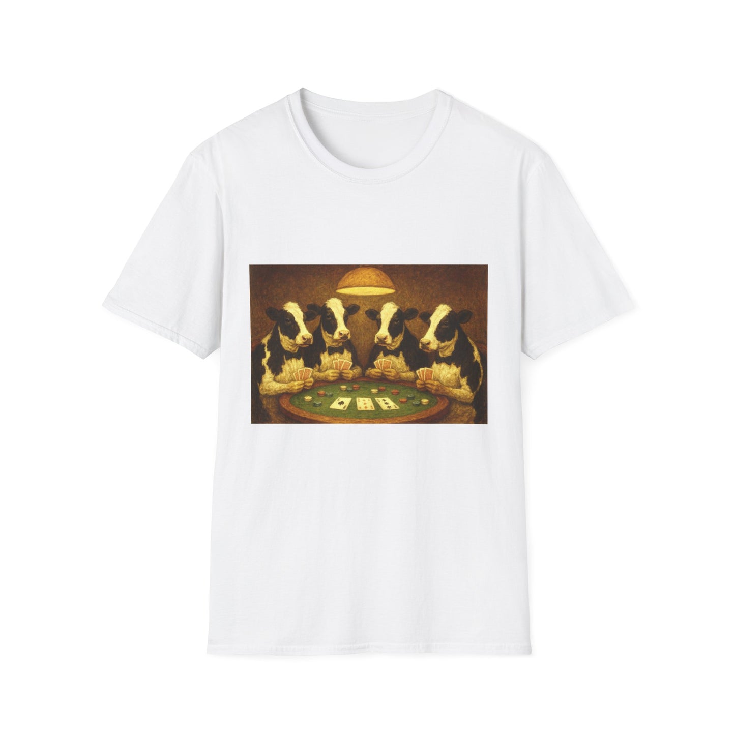 Funny Cows Playing Poker T-Shirt