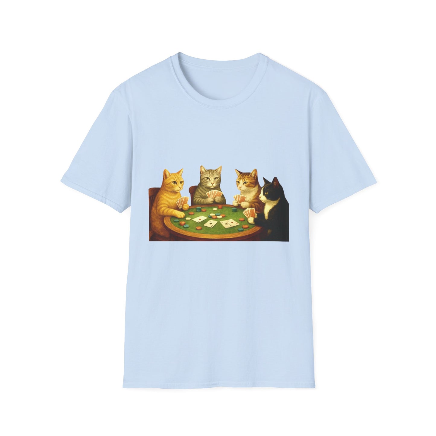 Cats Playing Poker Tee