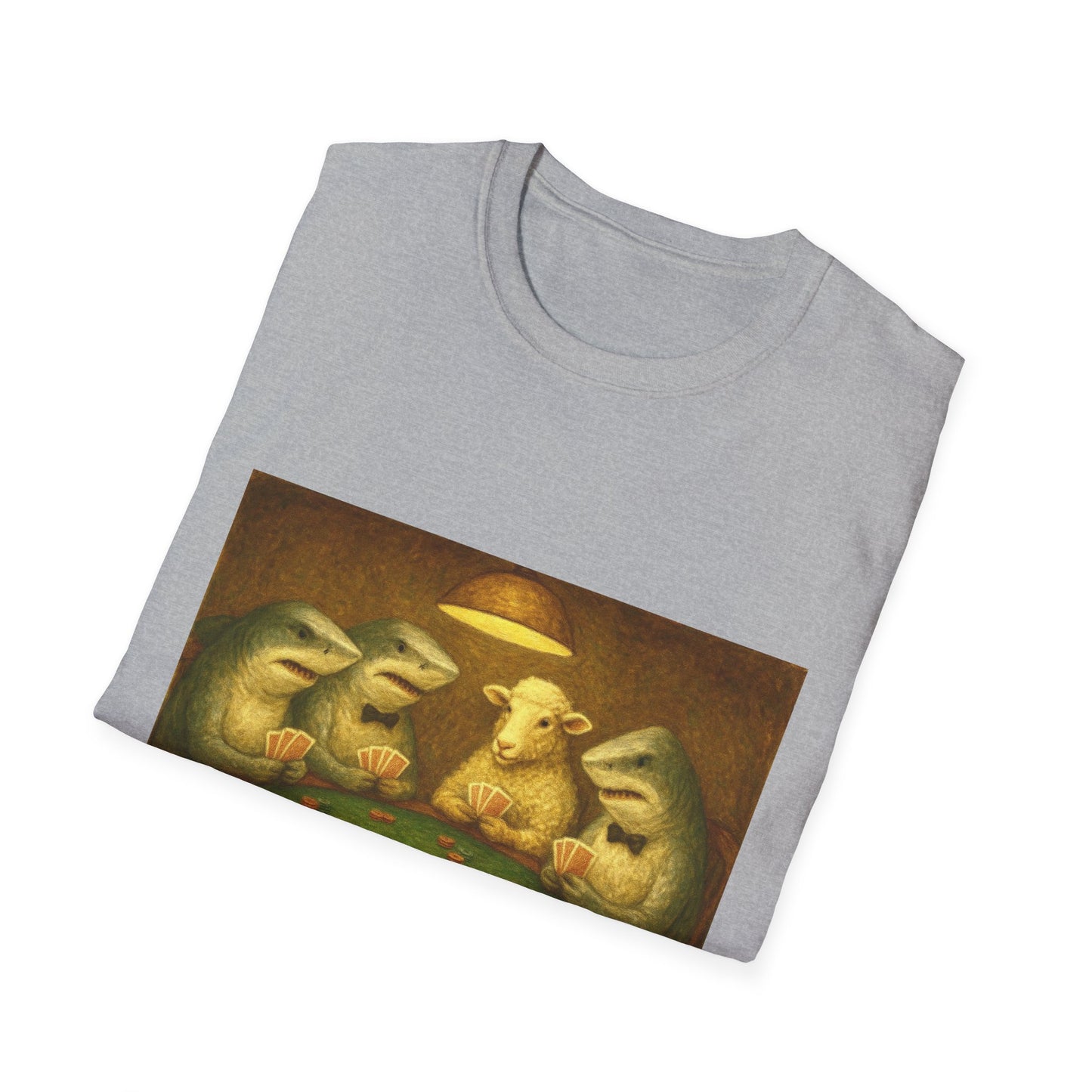 Shark Poker Unisex T-Shirt