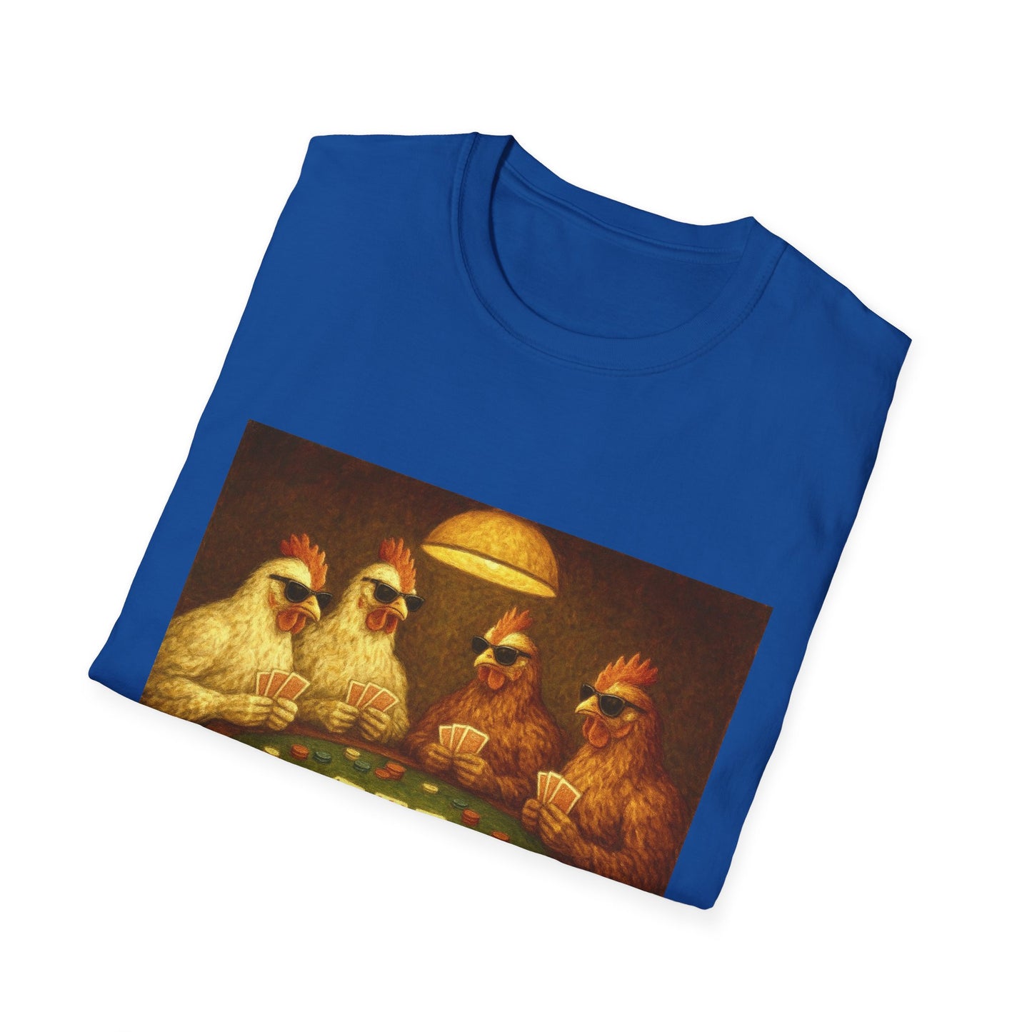 Funny Shady Chickens Poker Unisex T-Shirt