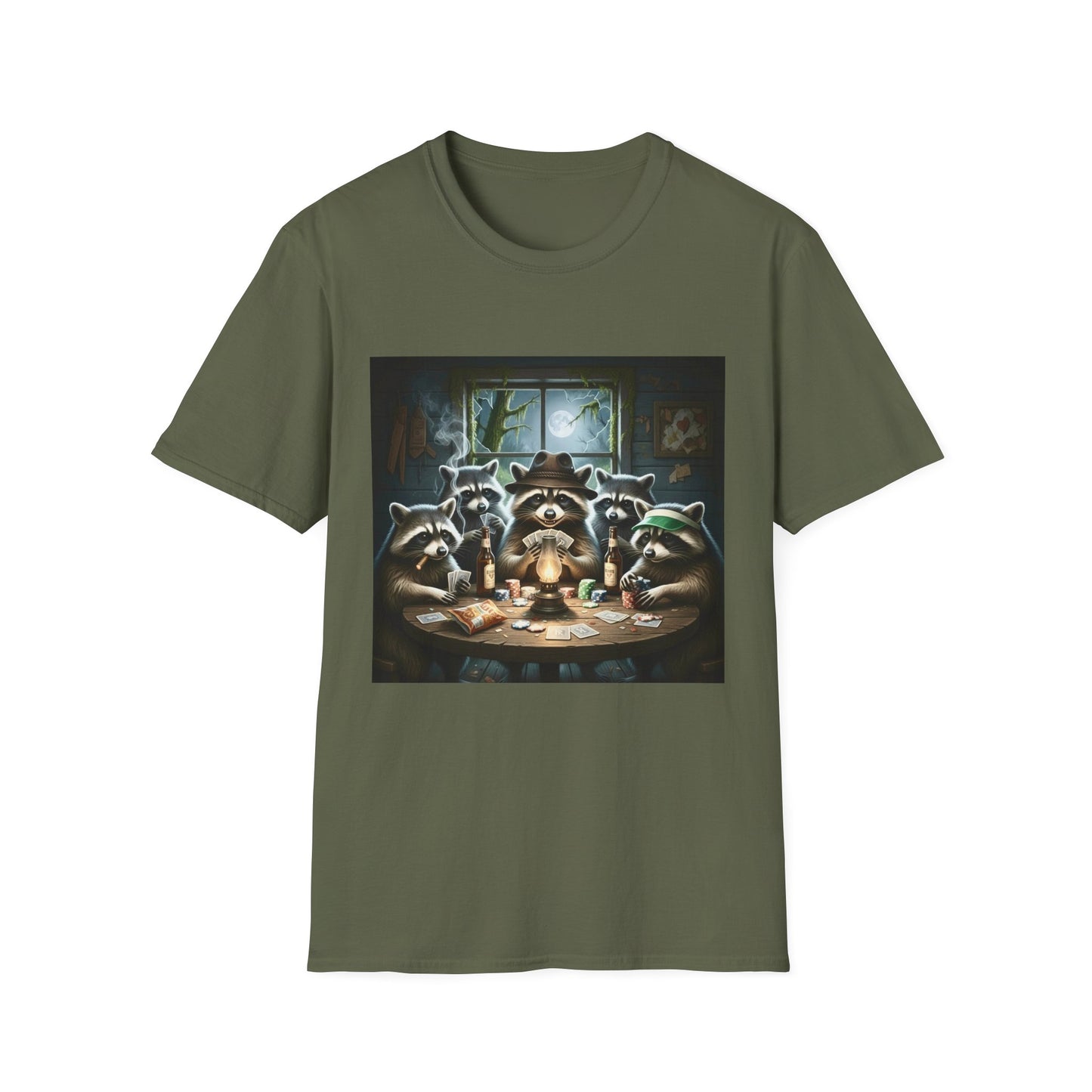 Raccoon Poker Unisex T-Shirt