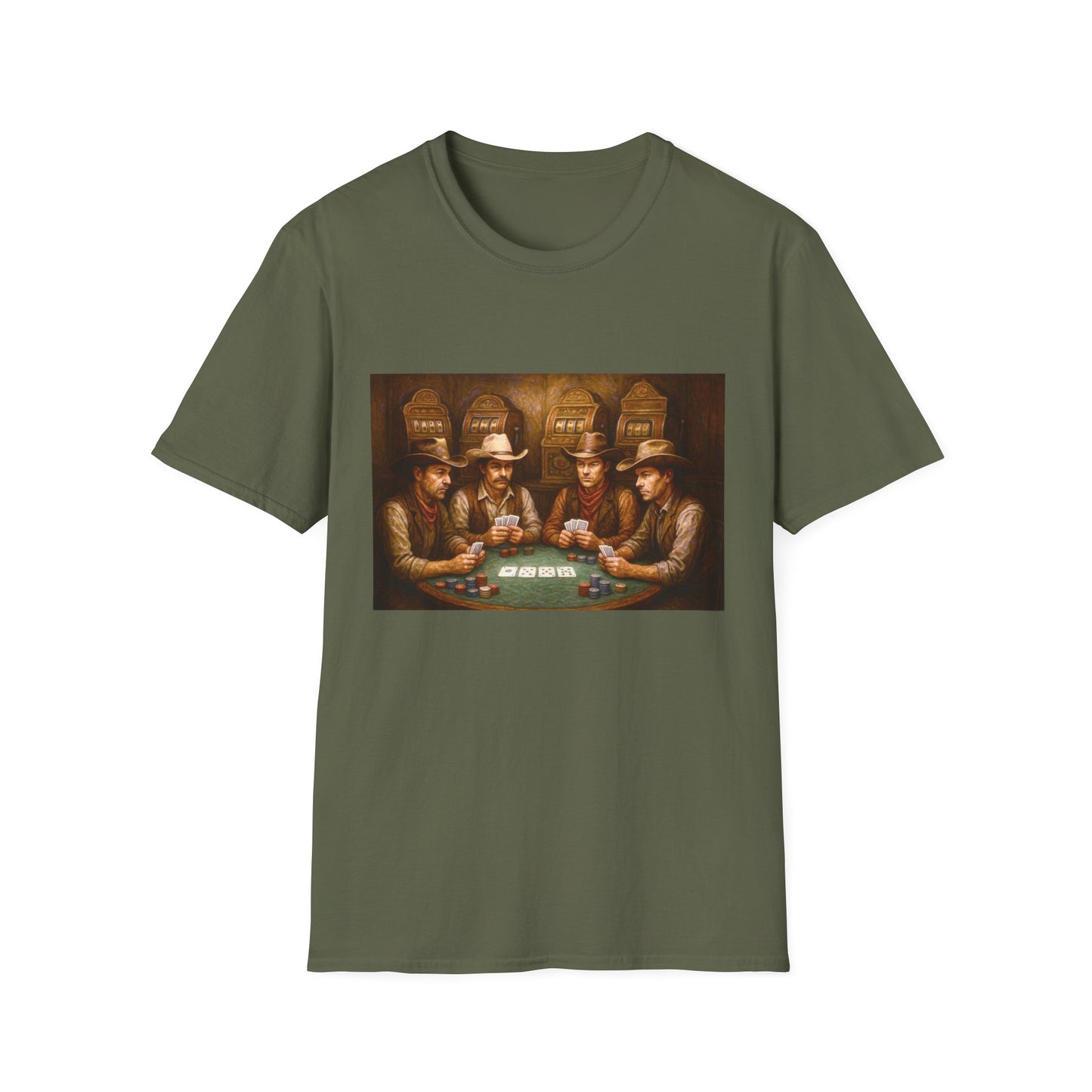Cowboys Playing Poker T-Shirt