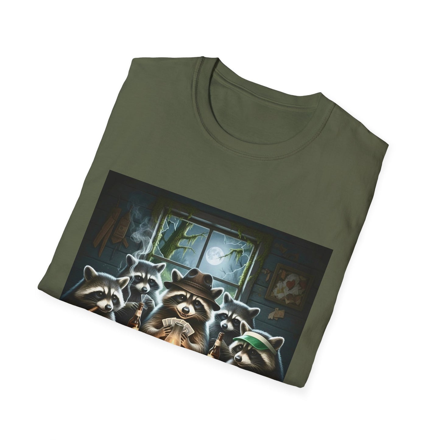 Raccoon Poker Unisex T-Shirt