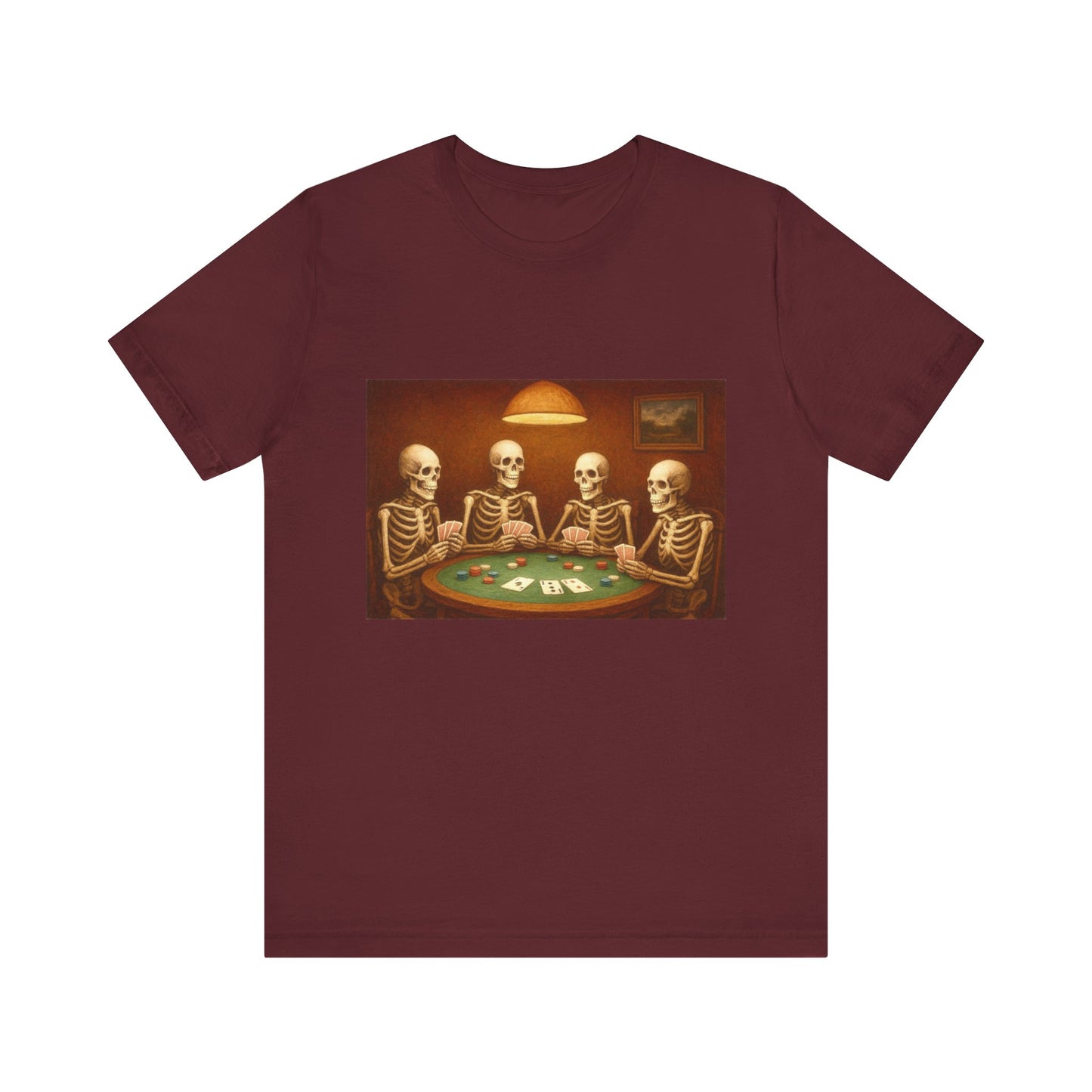 Skeletons Playing Poker Tee