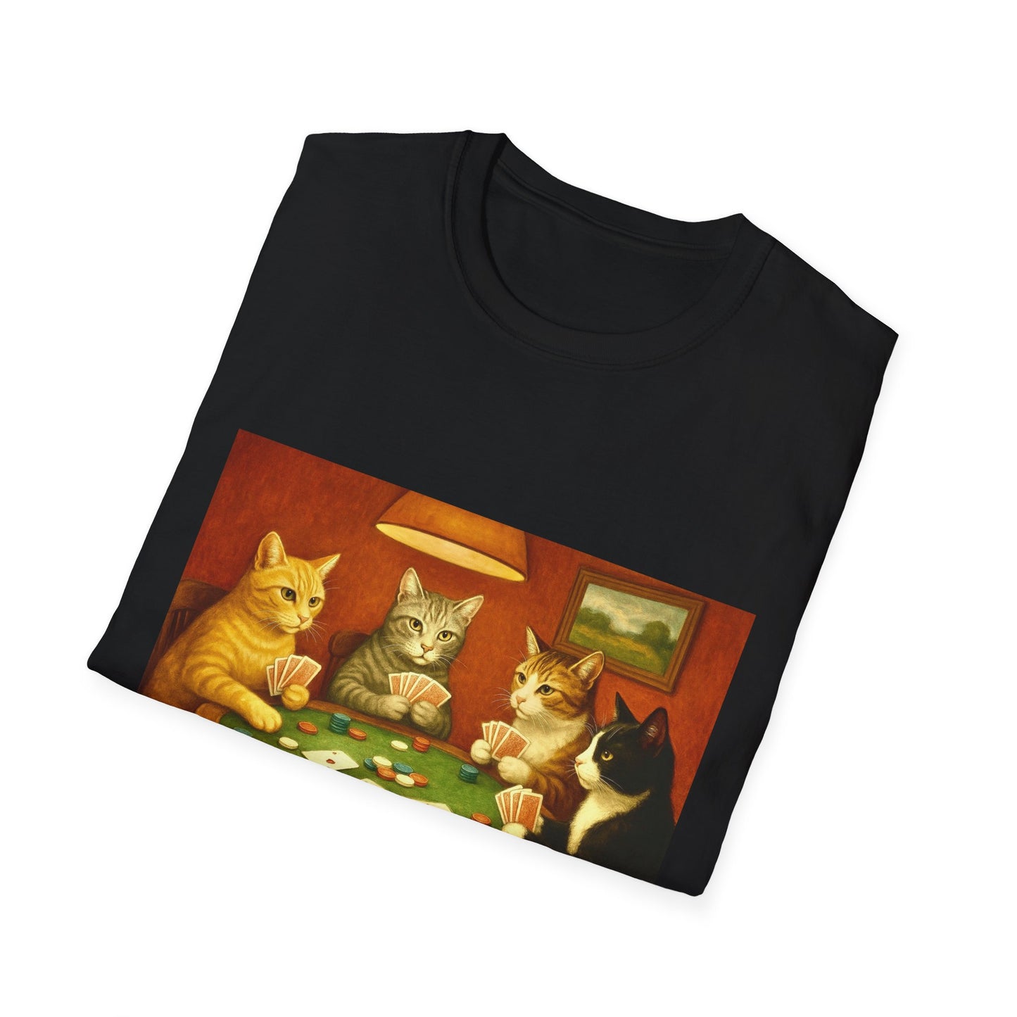 Cats Playing Poker T-Shirt
