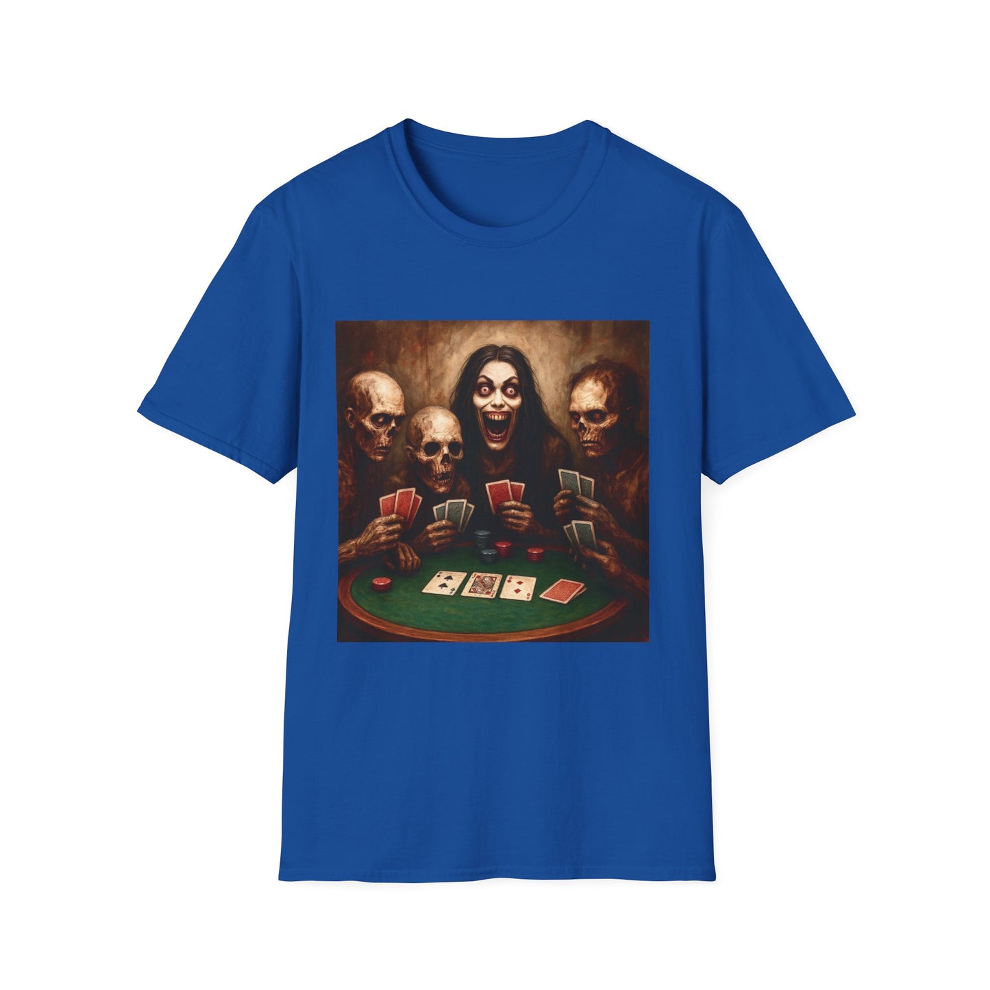 Zombie T-Shirt - Graveyard Zombies Playing Poker