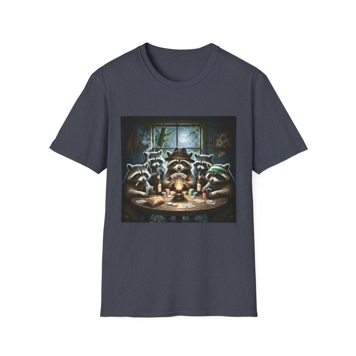 Raccoon Poker Unisex T-Shirt