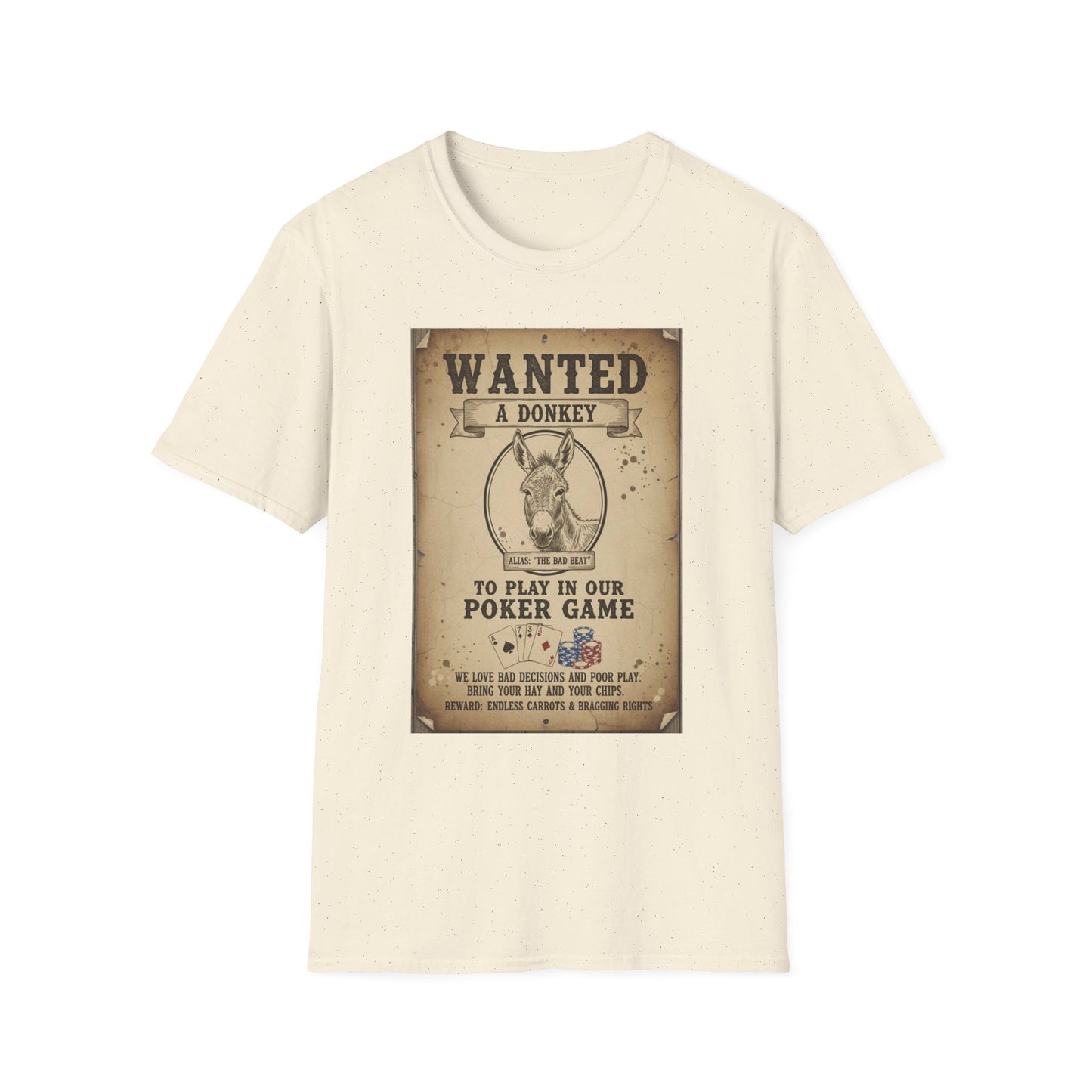 Funny Poker Donkey Unisex T-Shirt