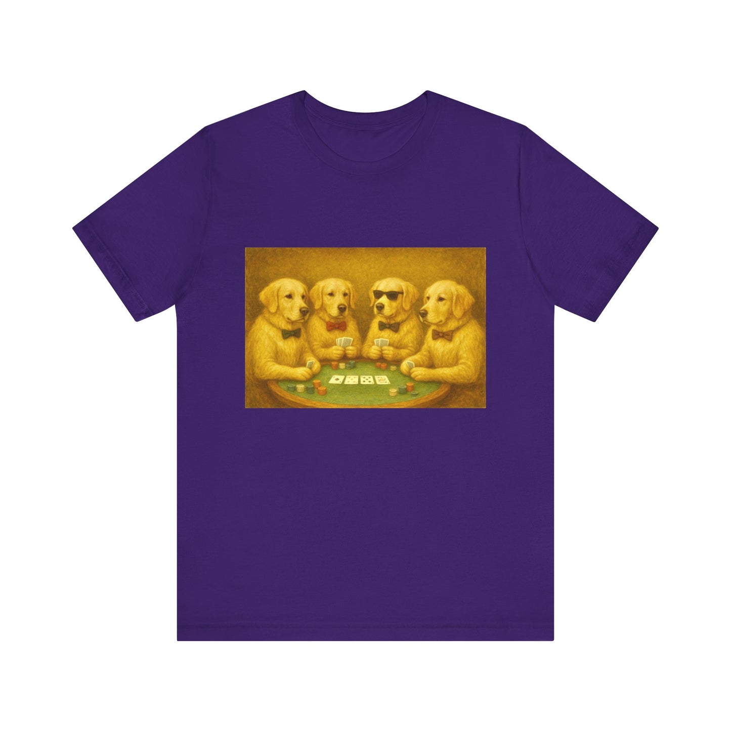 Golden Retrievers Playing Poker Tee