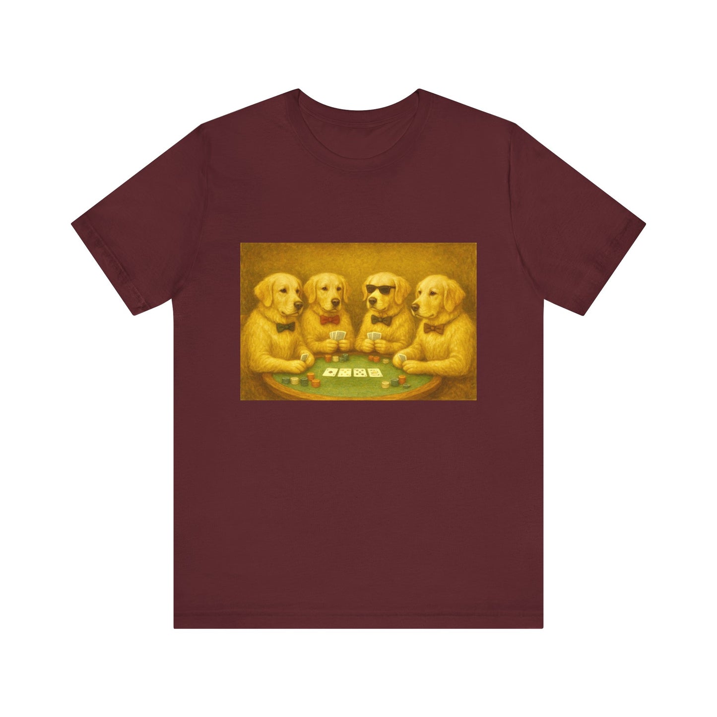 Golden Retrievers Playing Poker Tee