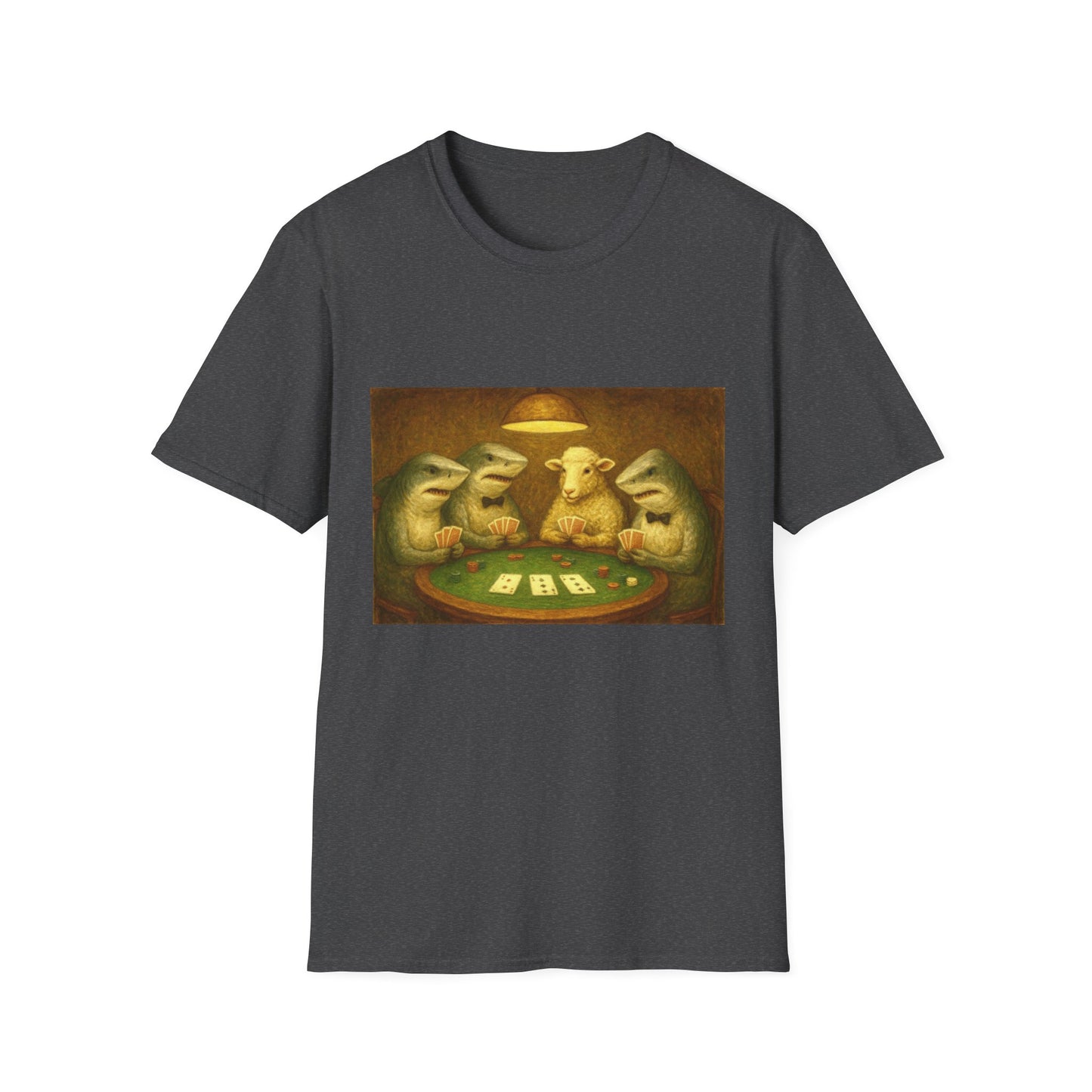 Shark Poker Unisex T-Shirt