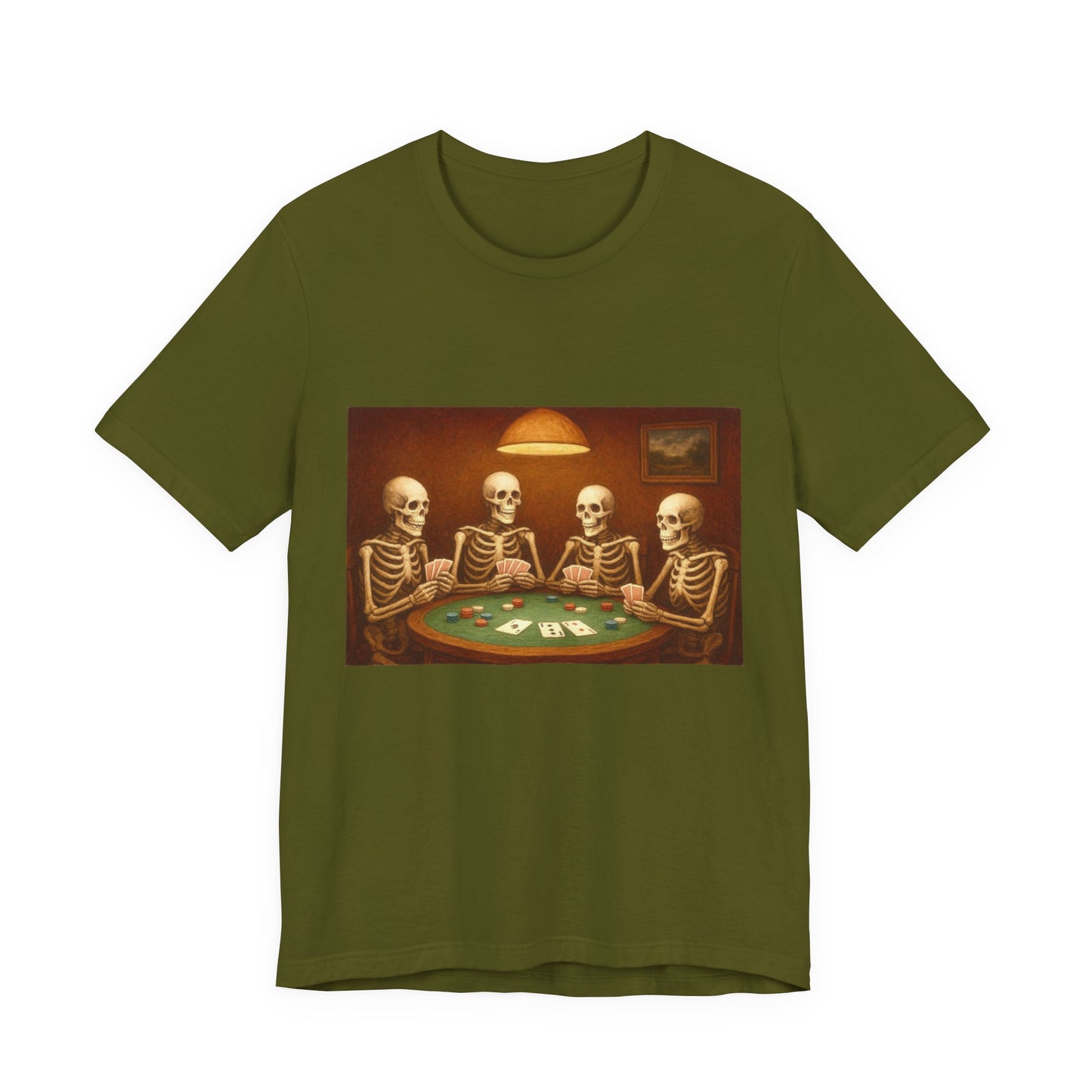Skeletons Playing Poker Tee
