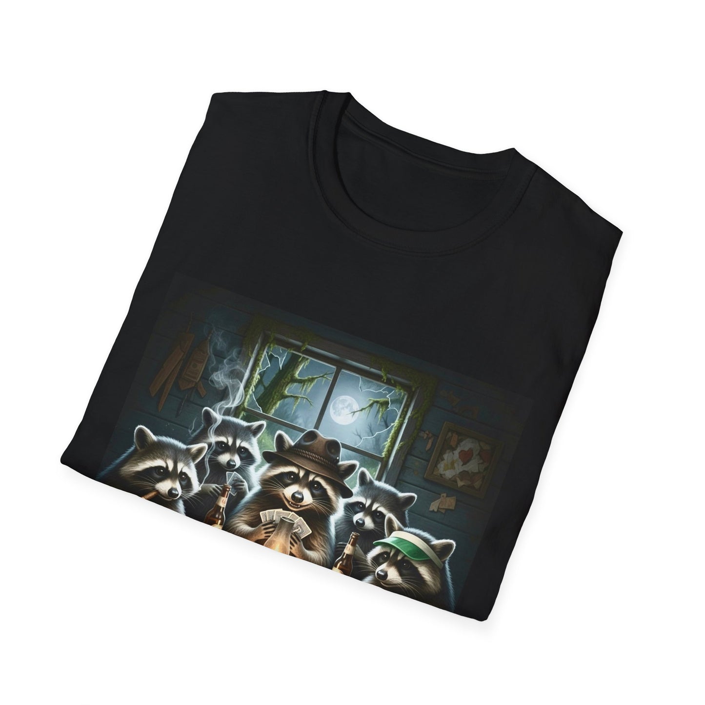 Raccoon Poker Unisex T-Shirt