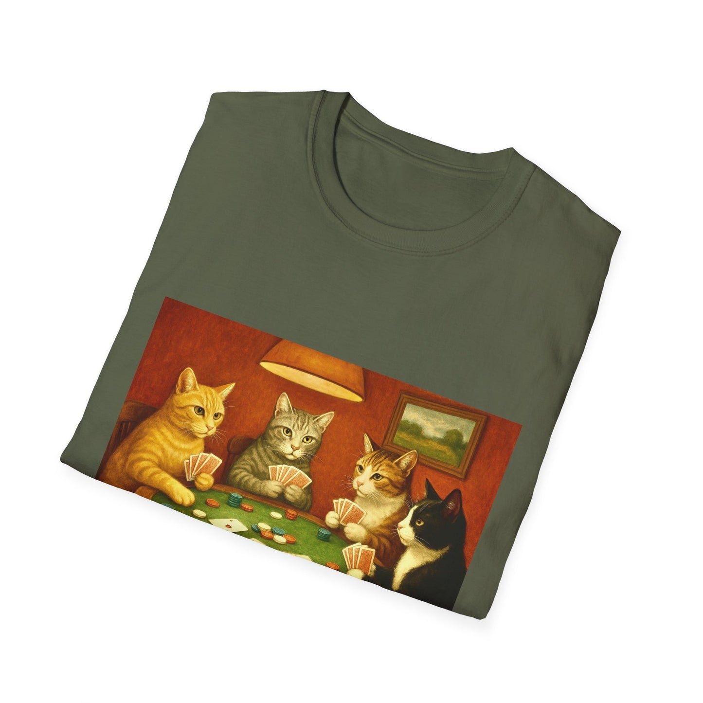 Cats Playing Poker T-Shirt