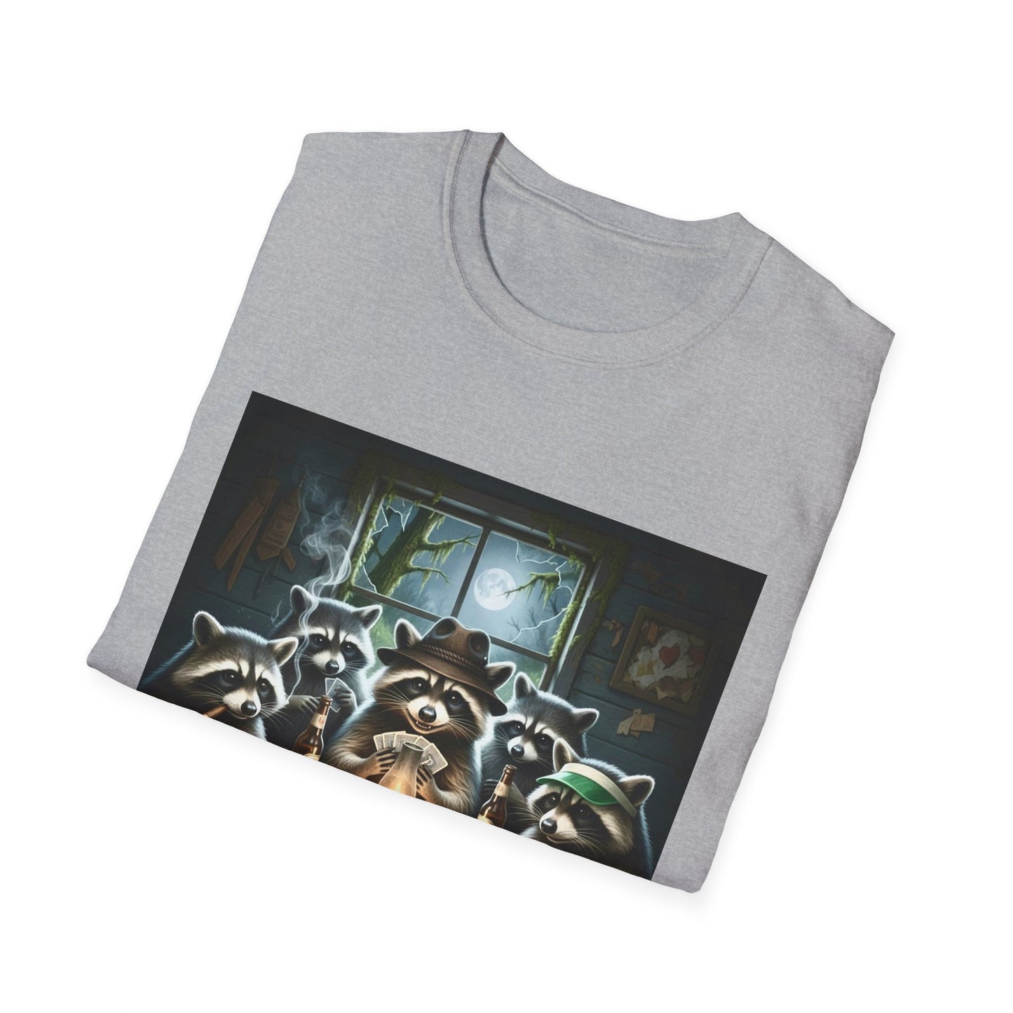Raccoon Poker Unisex T-Shirt