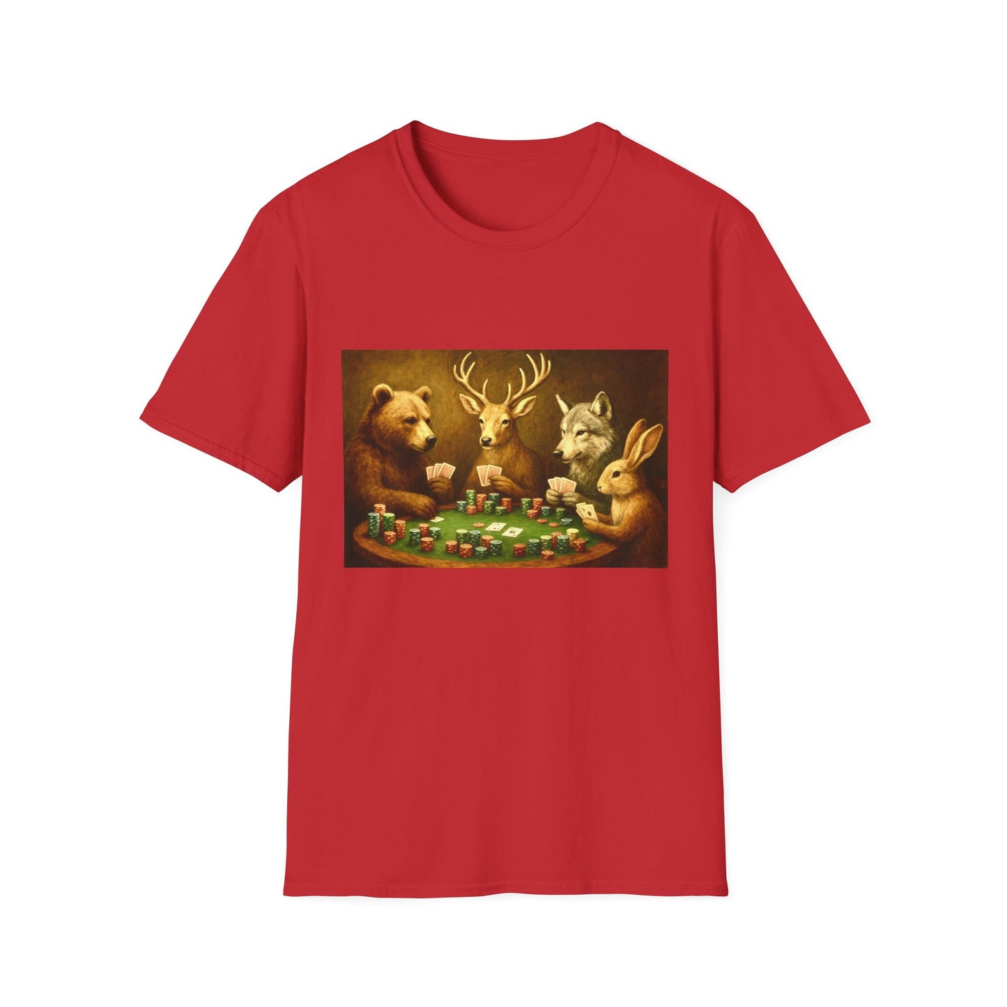 Forest Animals Poker Unisex T-Shirt