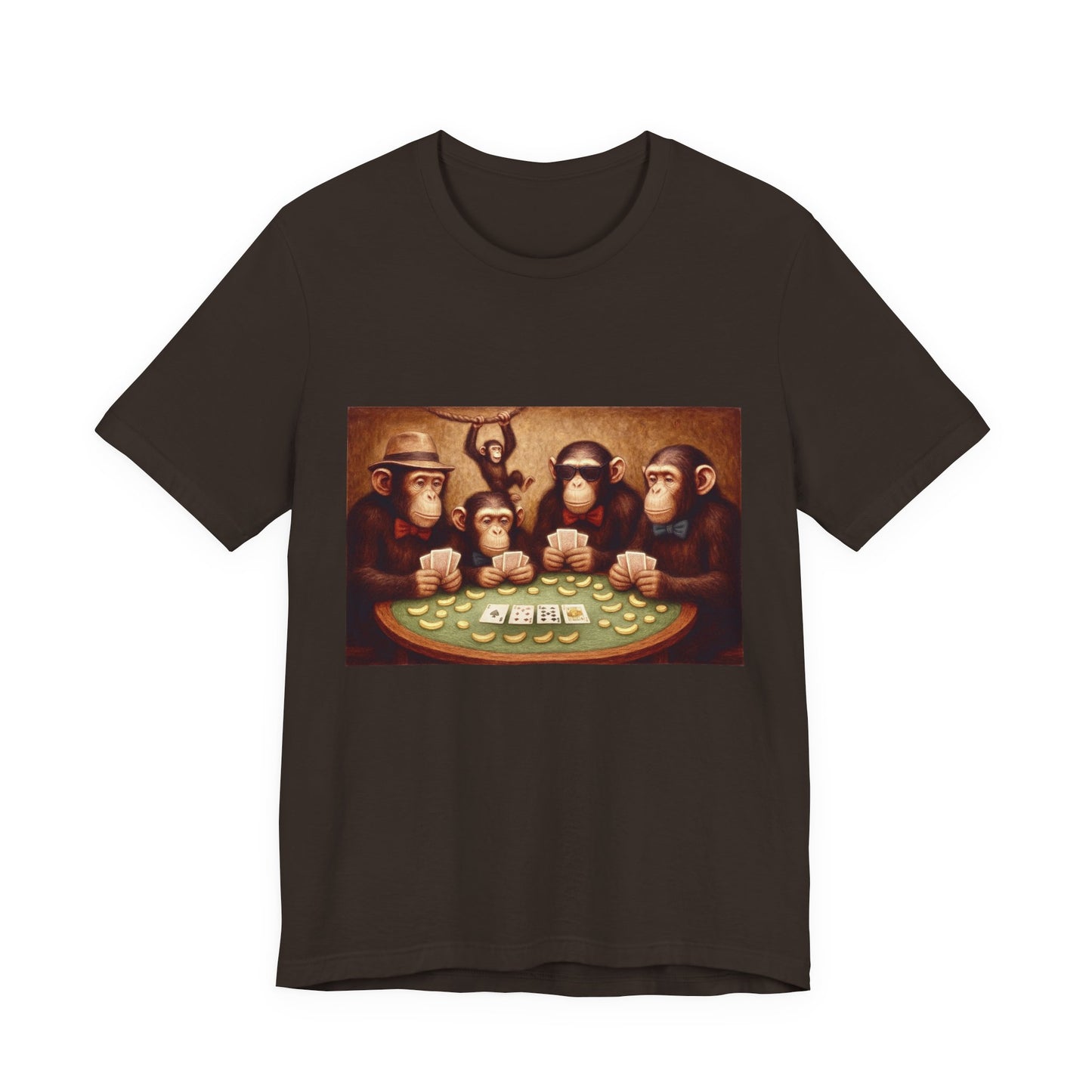 Chimpanzees Poker Tee