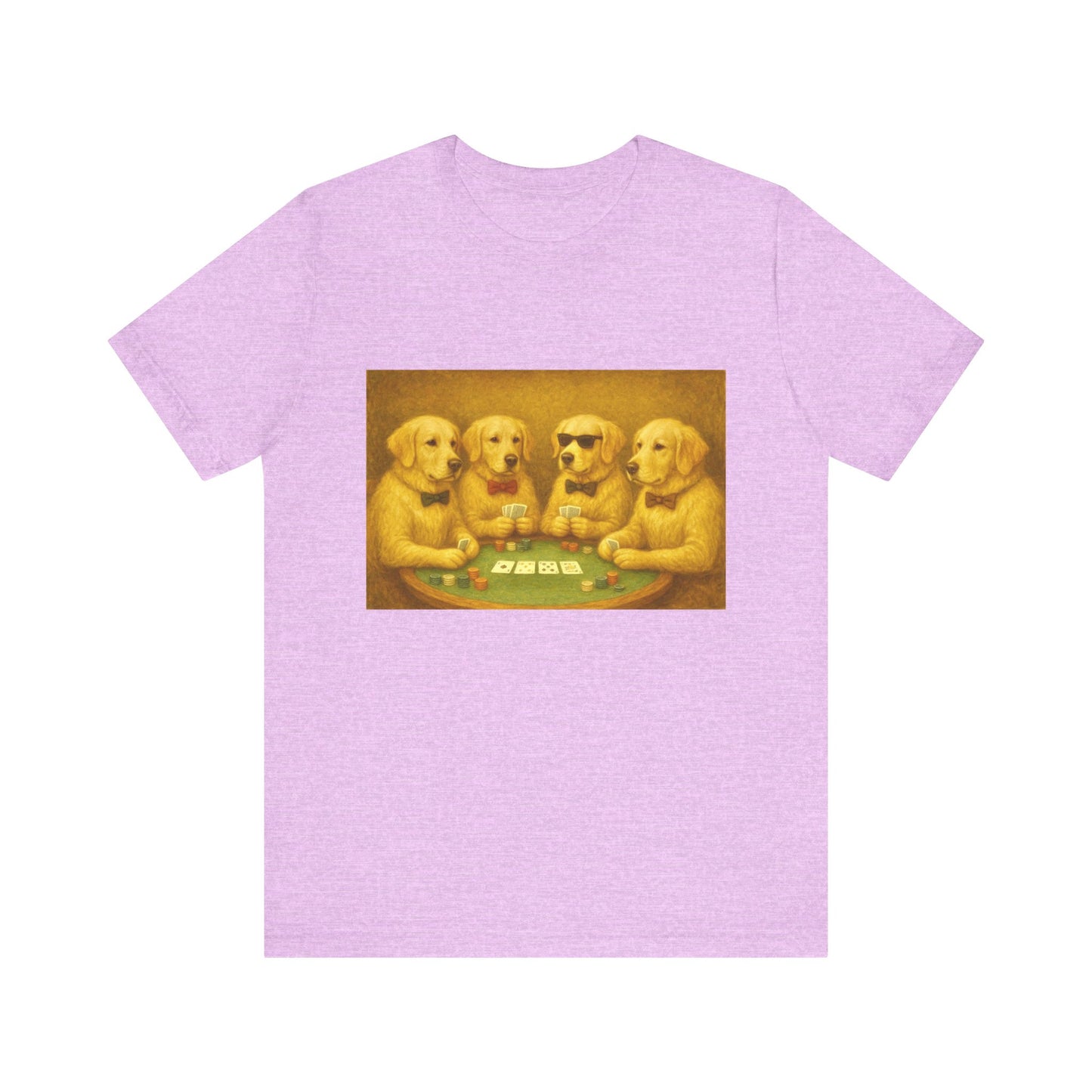 Golden Retrievers Playing Poker Tee