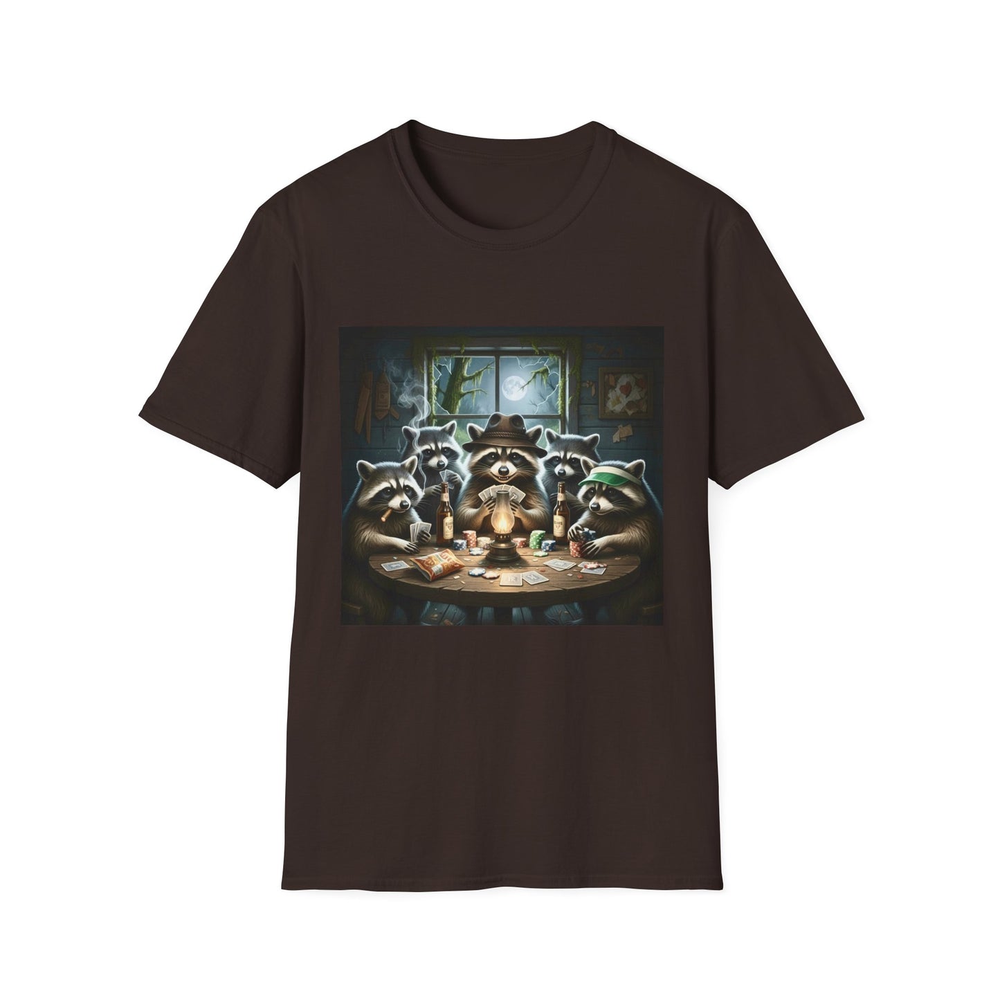 Raccoon Poker Unisex T-Shirt