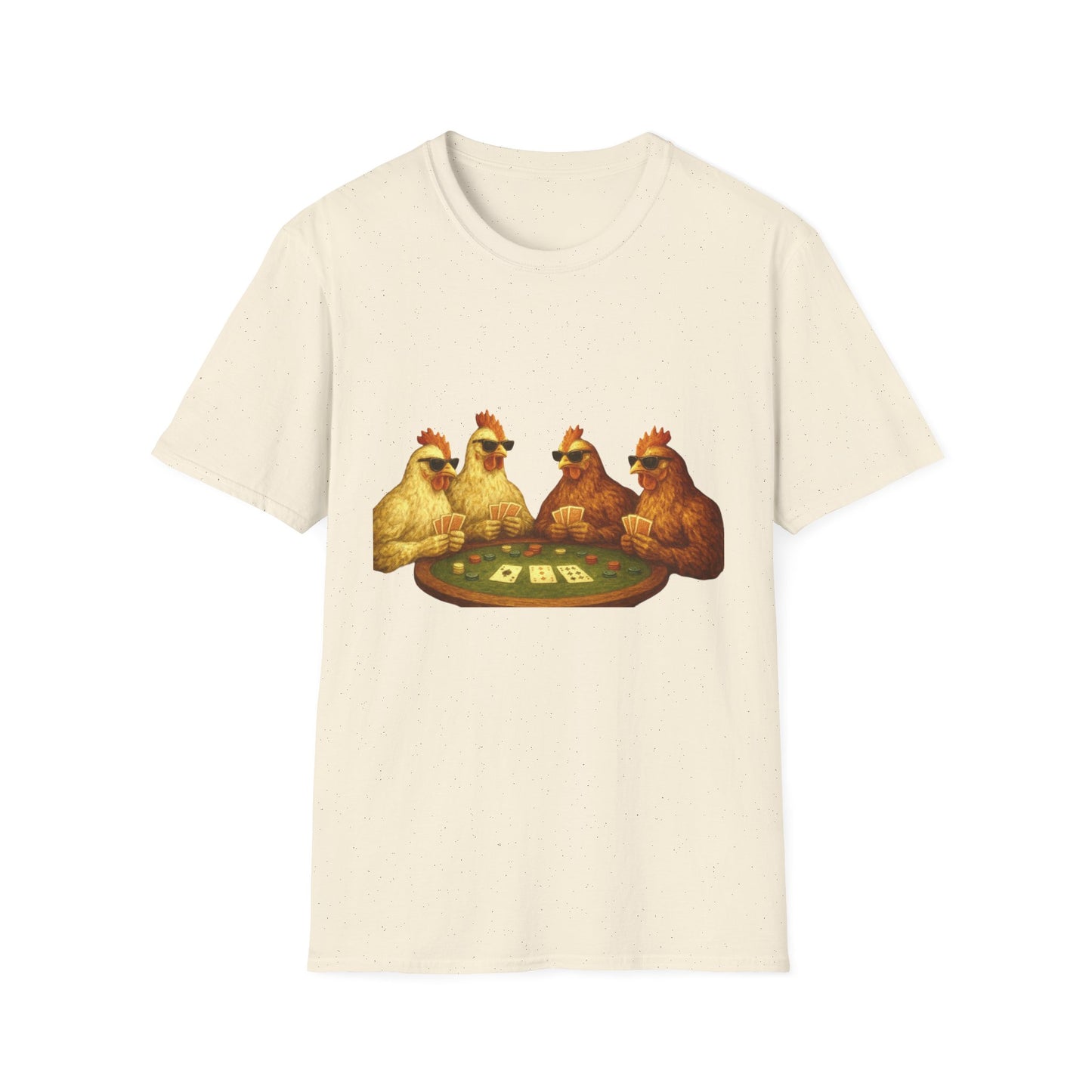 Funny Shady Chickens Poker Tee
