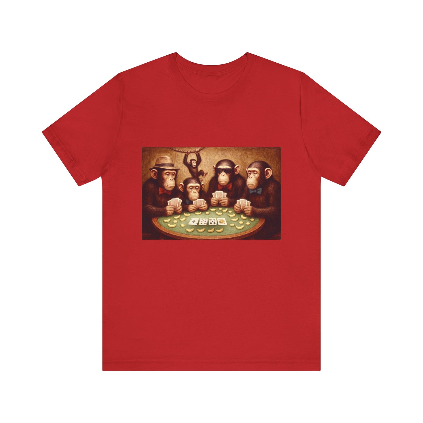 Chimpanzees Poker Tee