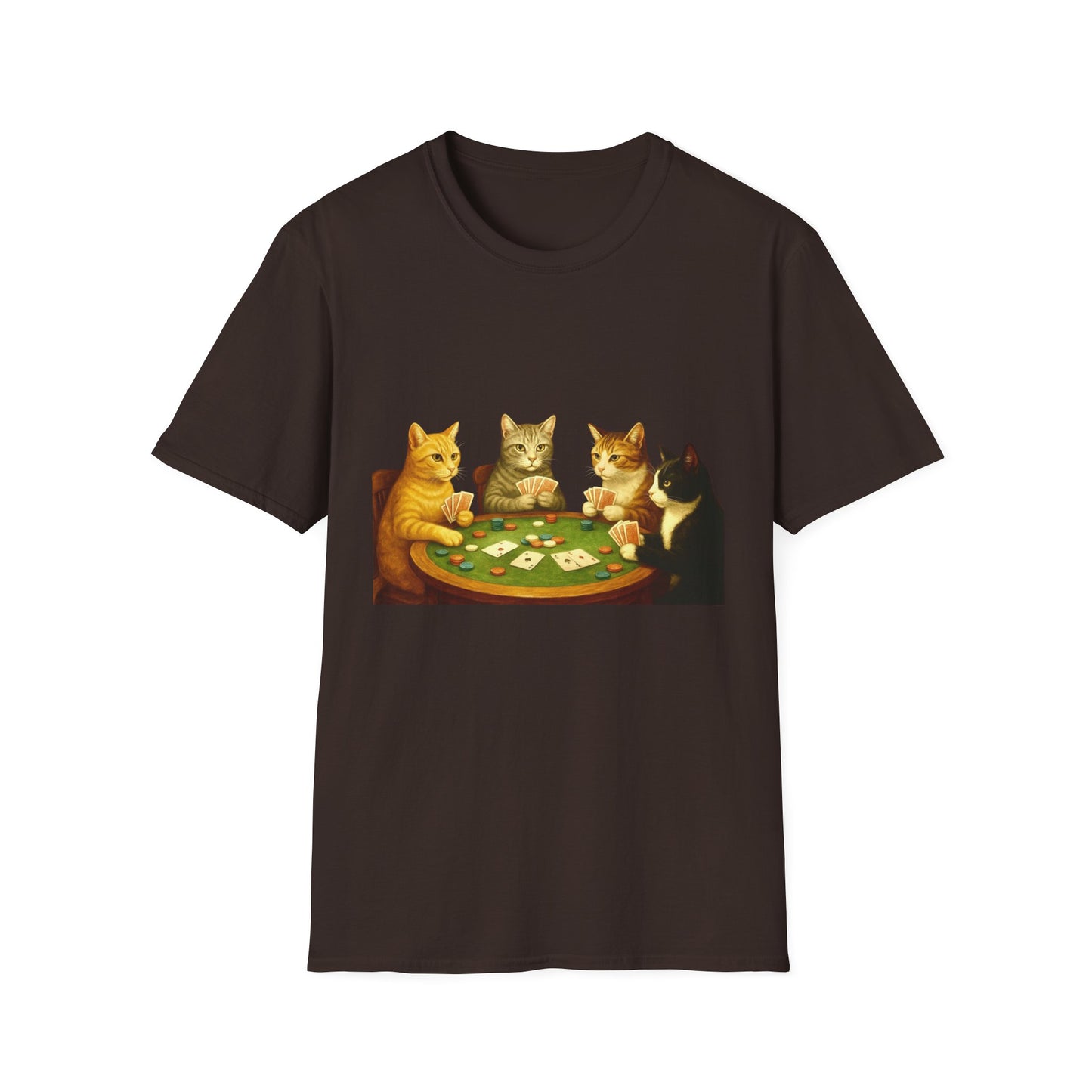 Cats Playing Poker Tee