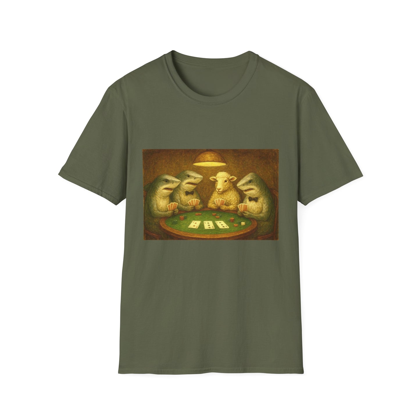 Shark Poker Unisex T-Shirt