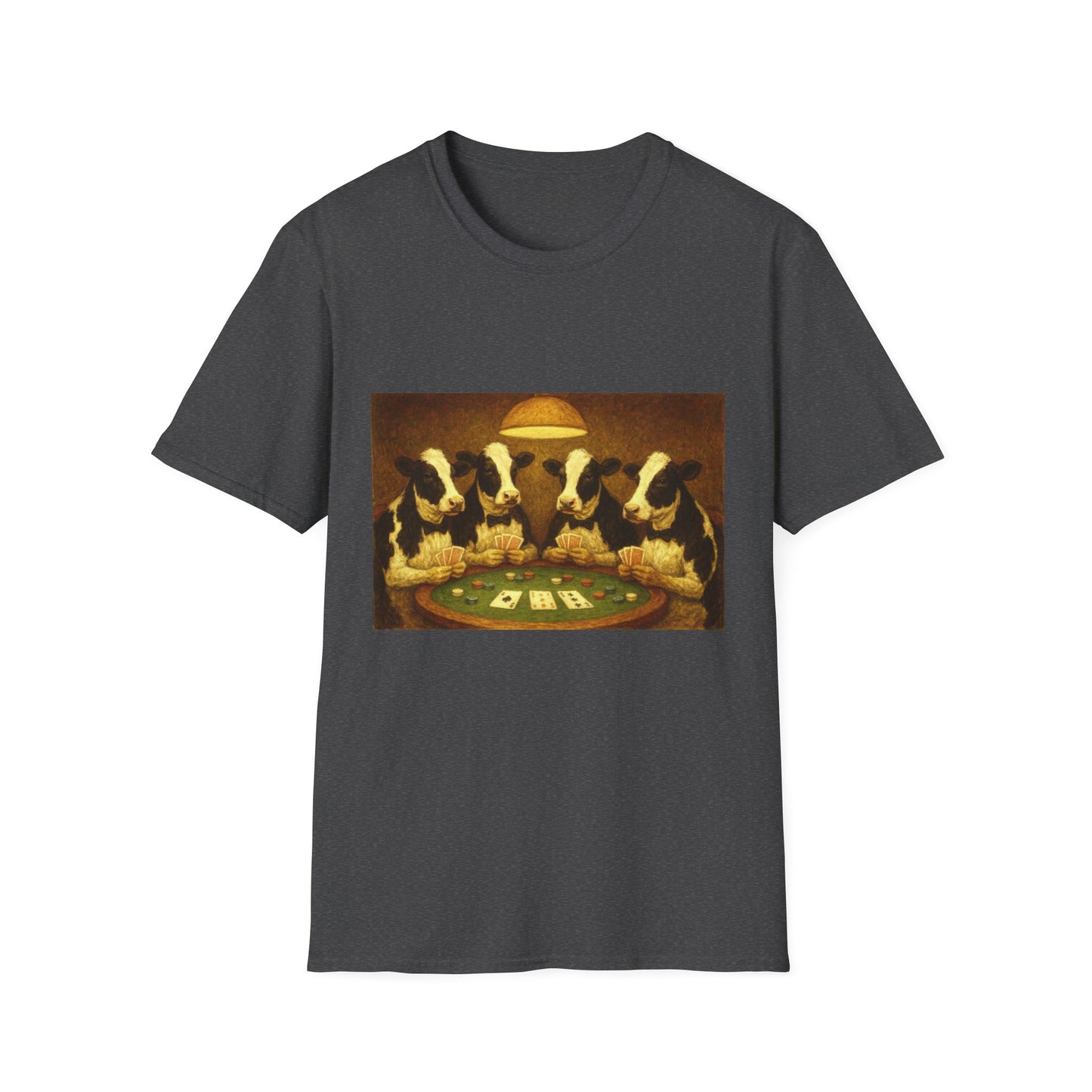 Funny Cows Playing Poker T-Shirt